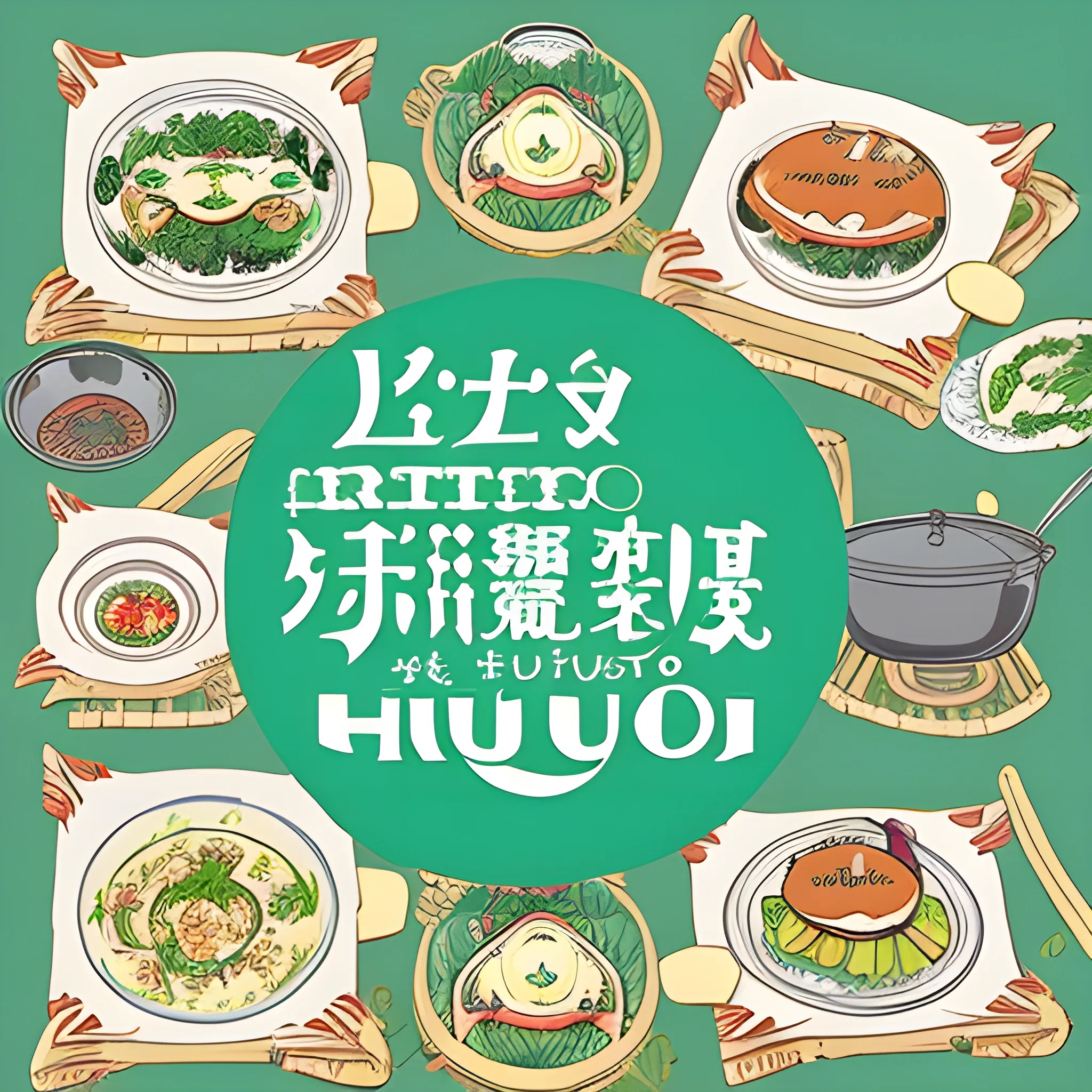 Make a Studio Ghibli themed cookbook cover, but don't try to draw letters of people, just cooking or food, with that style, Trippy