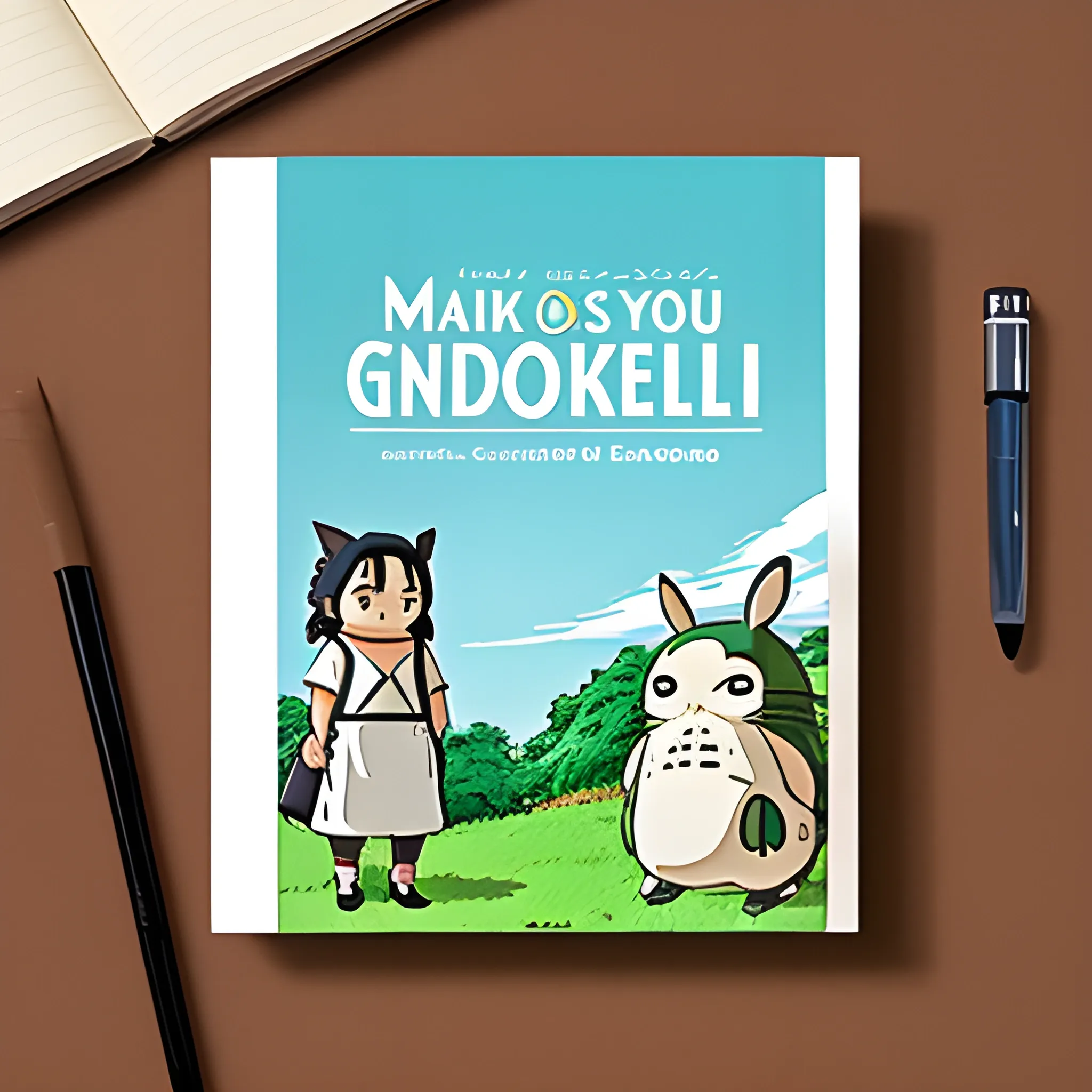 Make a Studio Ghibli-themed cookbook cover