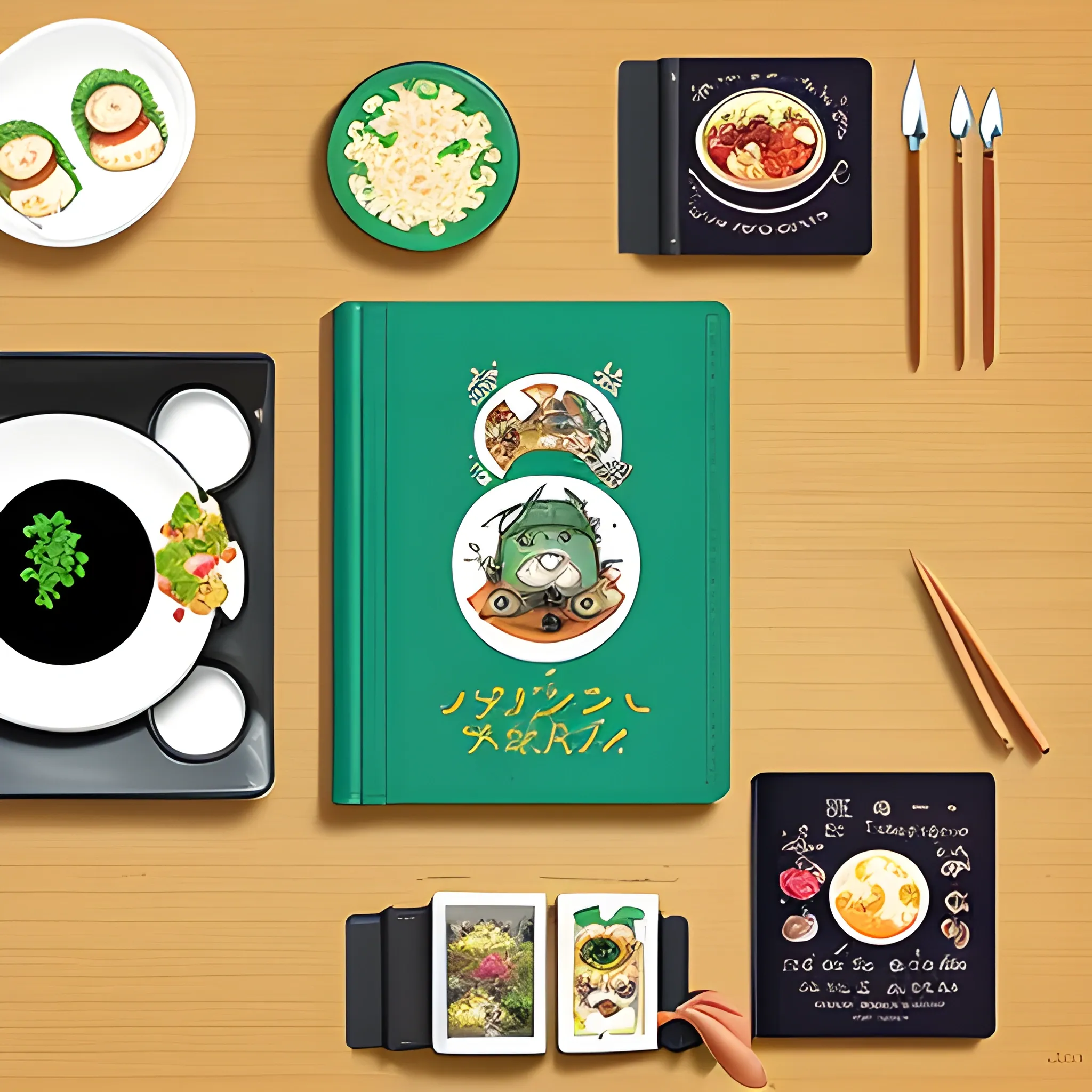 Make a Studio Ghibli-themed cookbook cover