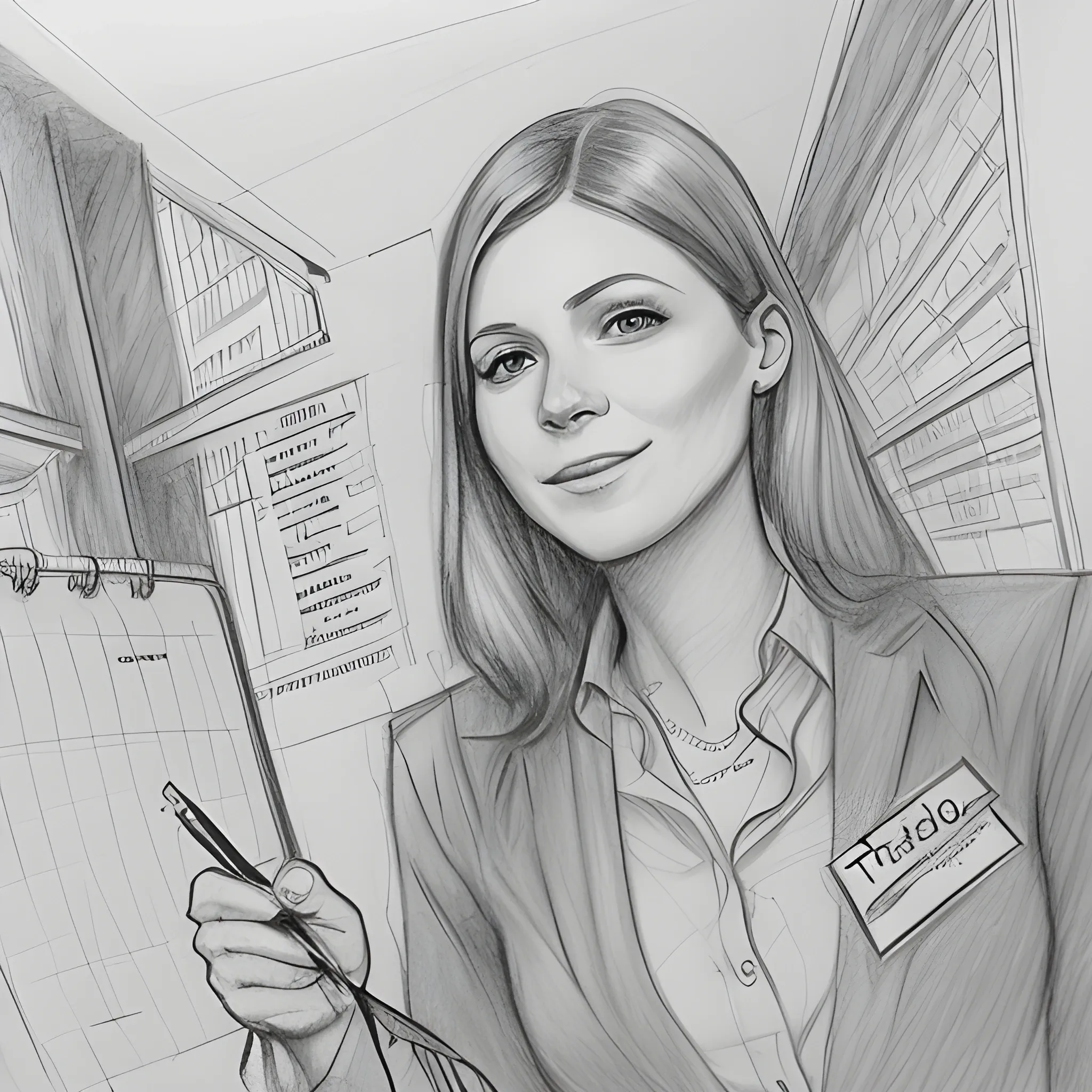 Treffpunkt, Network Marketing, Pencil Sketch