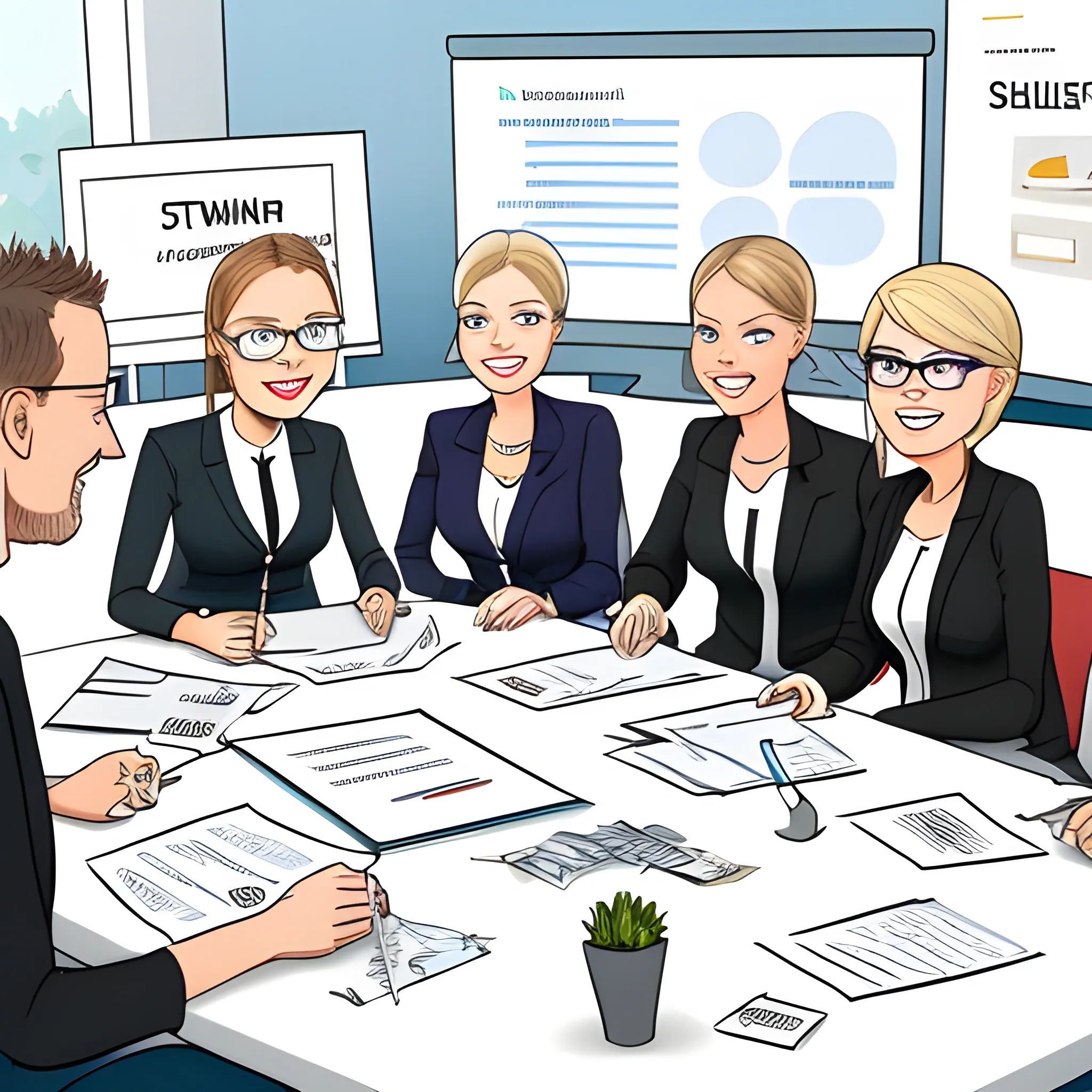  Treffpunkt, Network Marketing, Meeting Wikingeck, Schleswig, , Cartoon