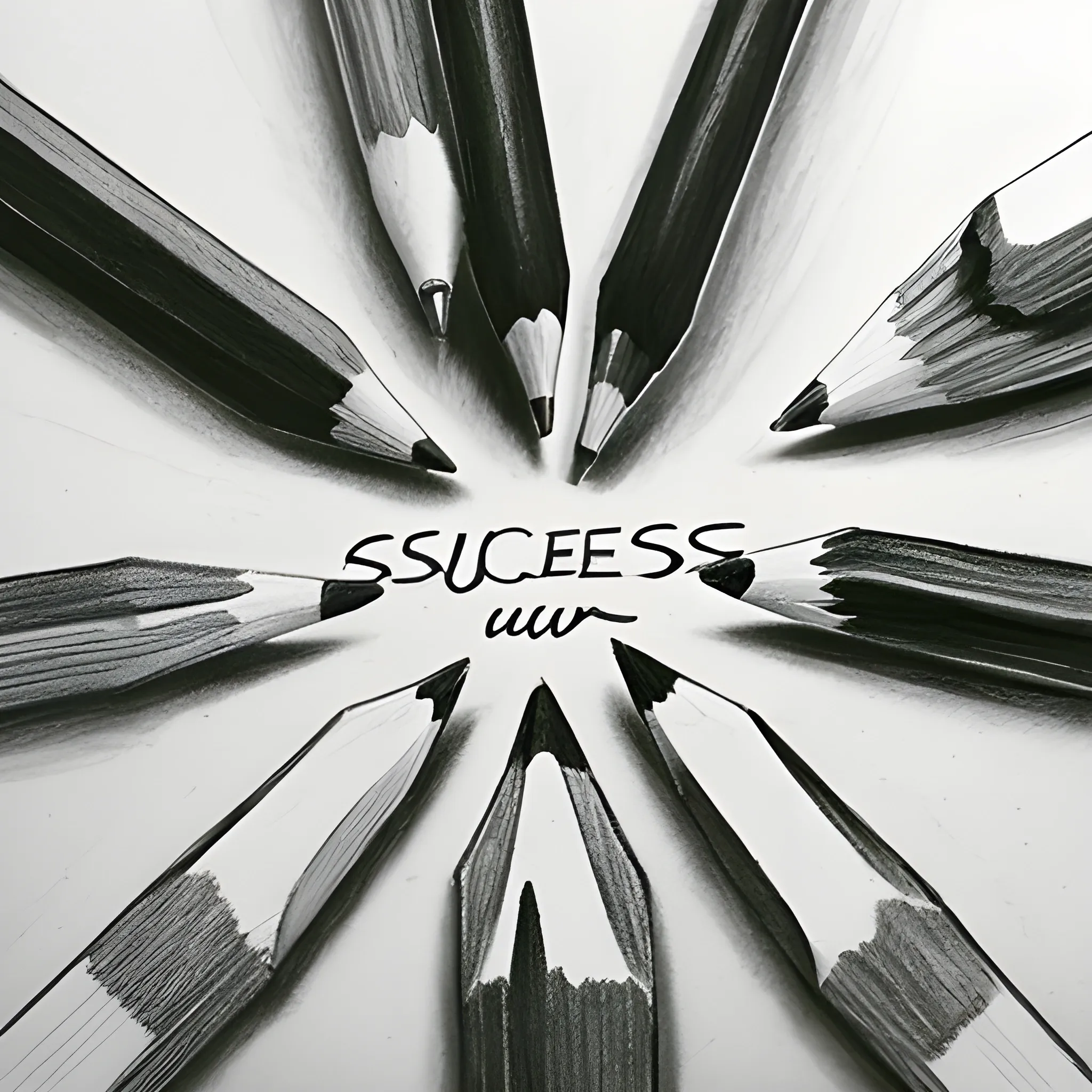 Success, Together, Business, Pencil Sketch