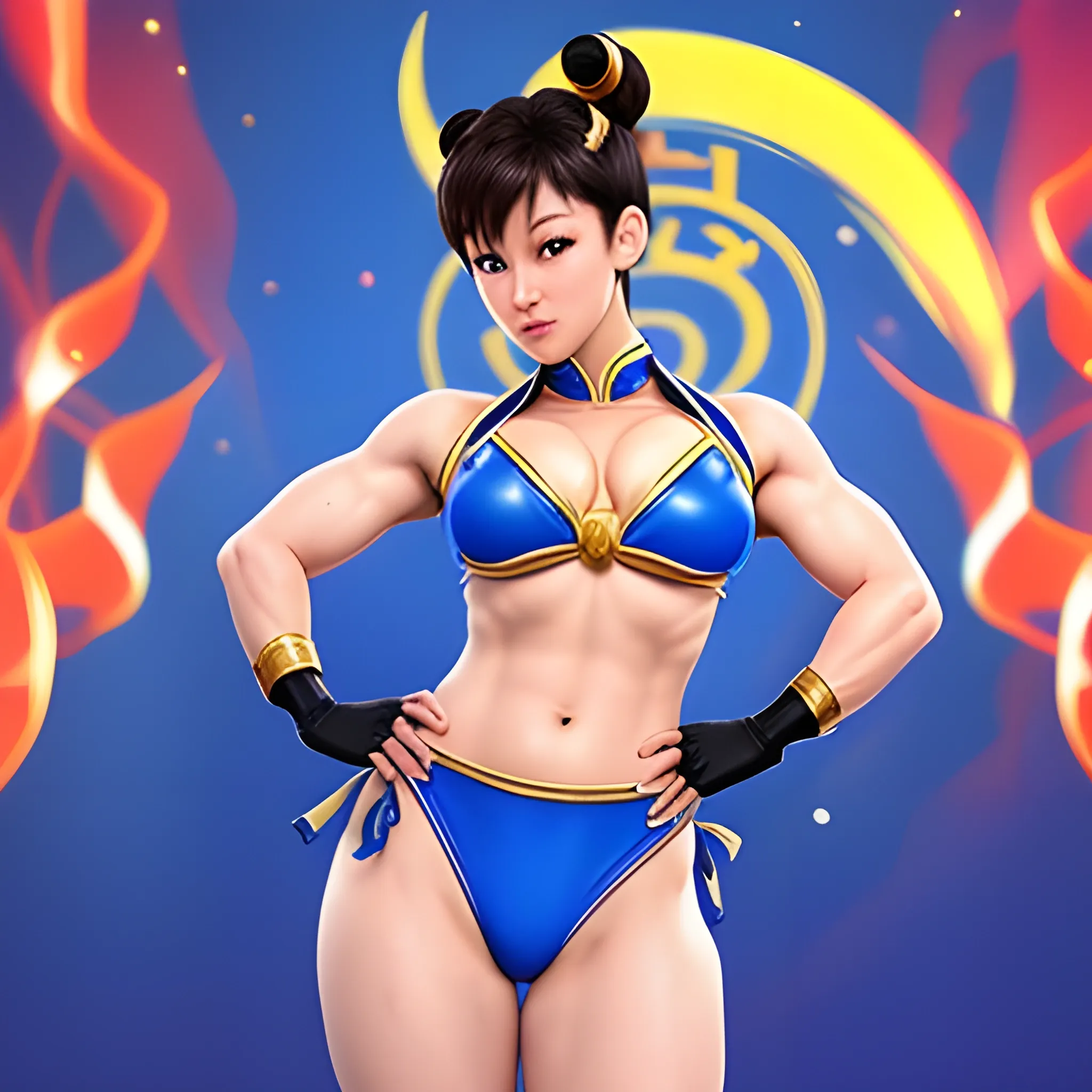 chun li con un bikini pequeño




