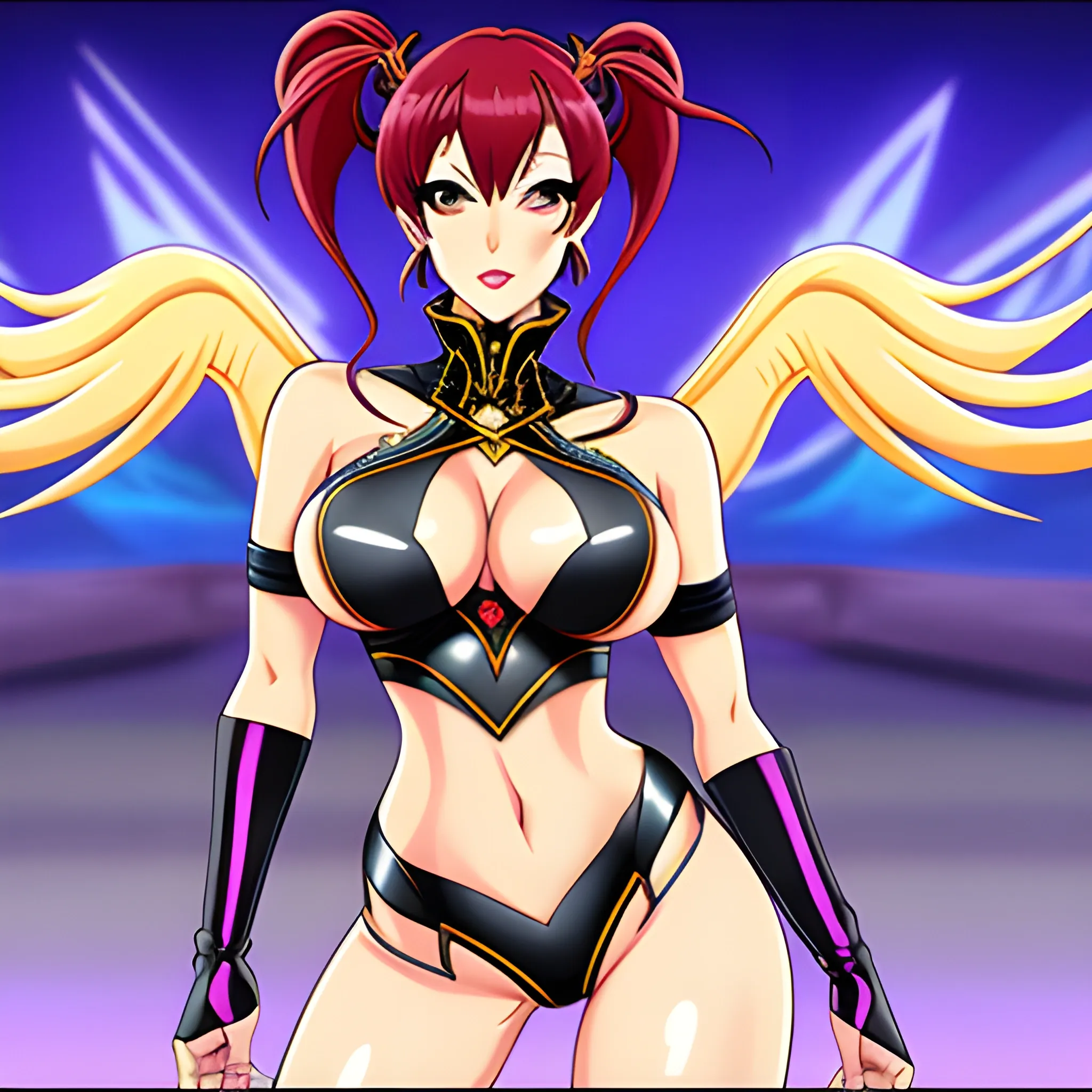 anime girl. (((the character Mona from the game genshin impact))) erotic pose, Cartoon. Kawaii 