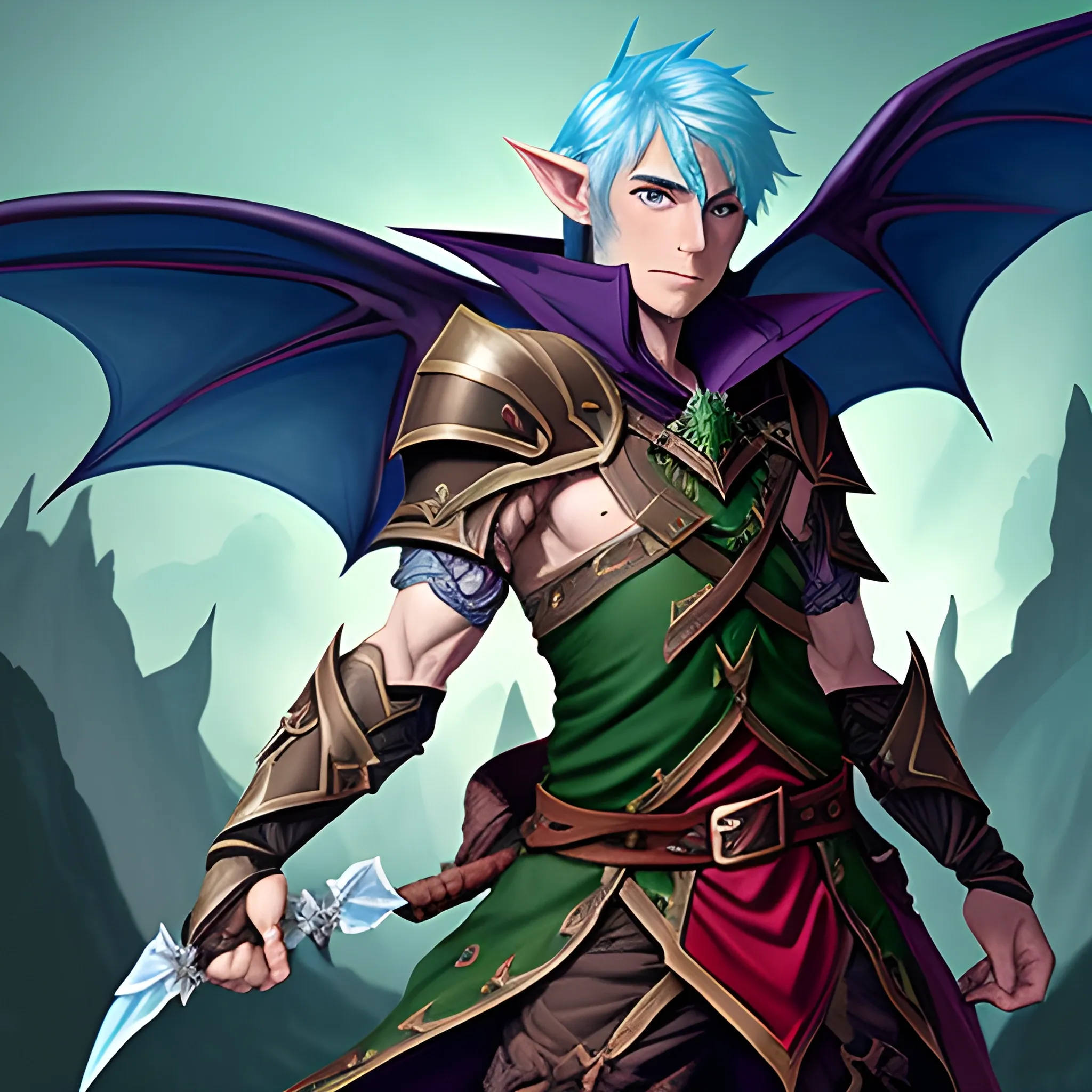 Create a dungeons and dragons character which is an Eladrin Elf ...