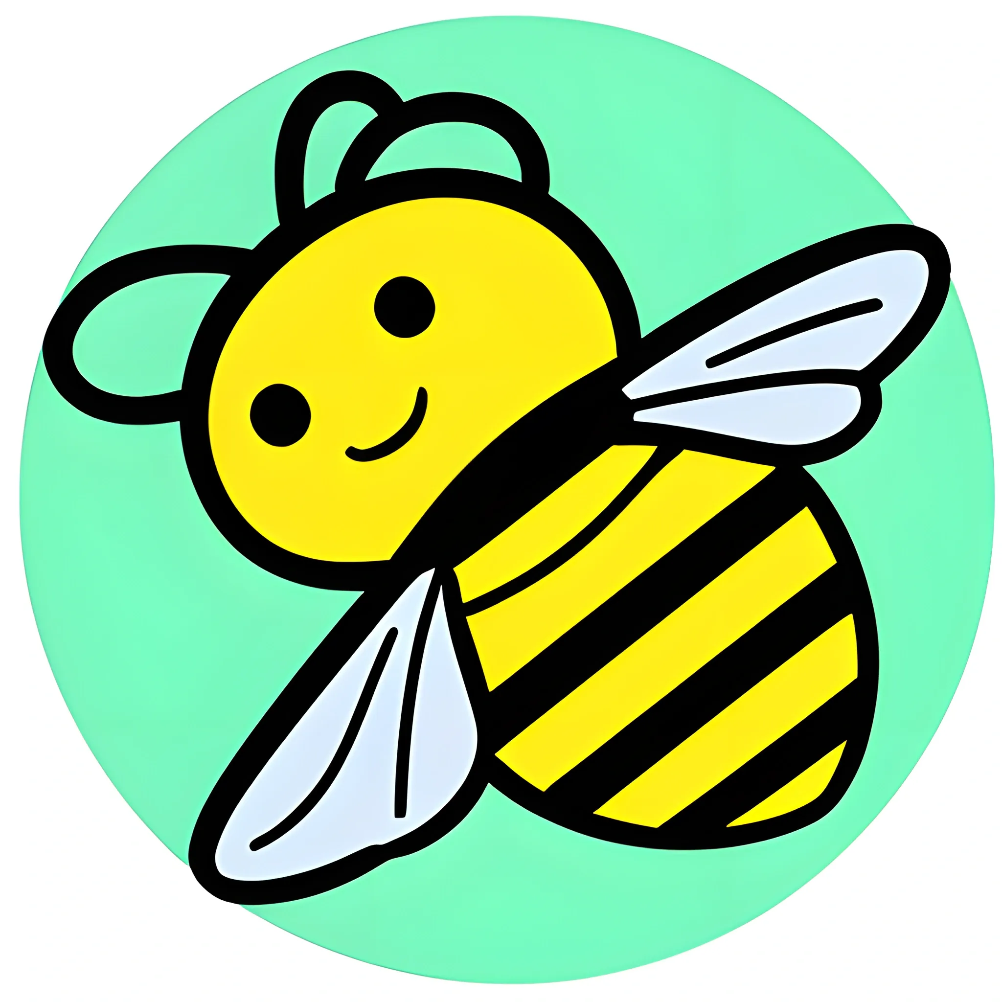 cartoon bees app icon, Pencil Sketch