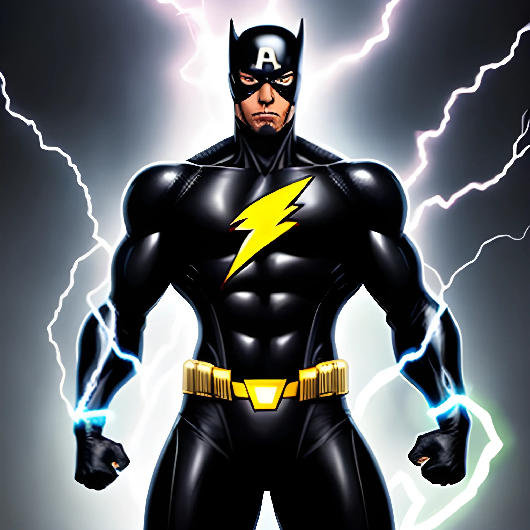 Black 15 year old  super hero with lightning powers
