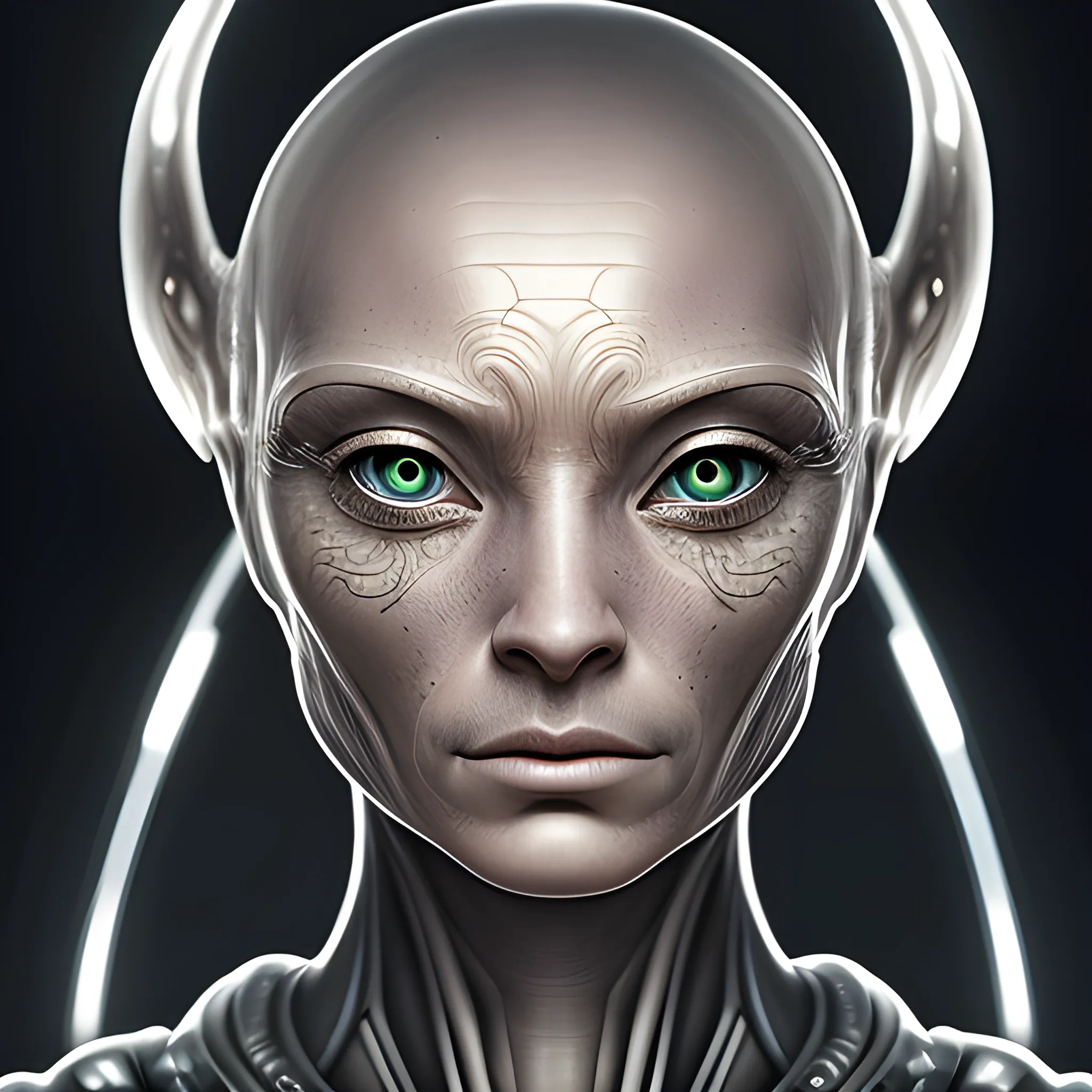 A detailed and intricate digital art piece in a cinematic style, this ultra high resolution portrait of an alien civilian is a true masterpiece