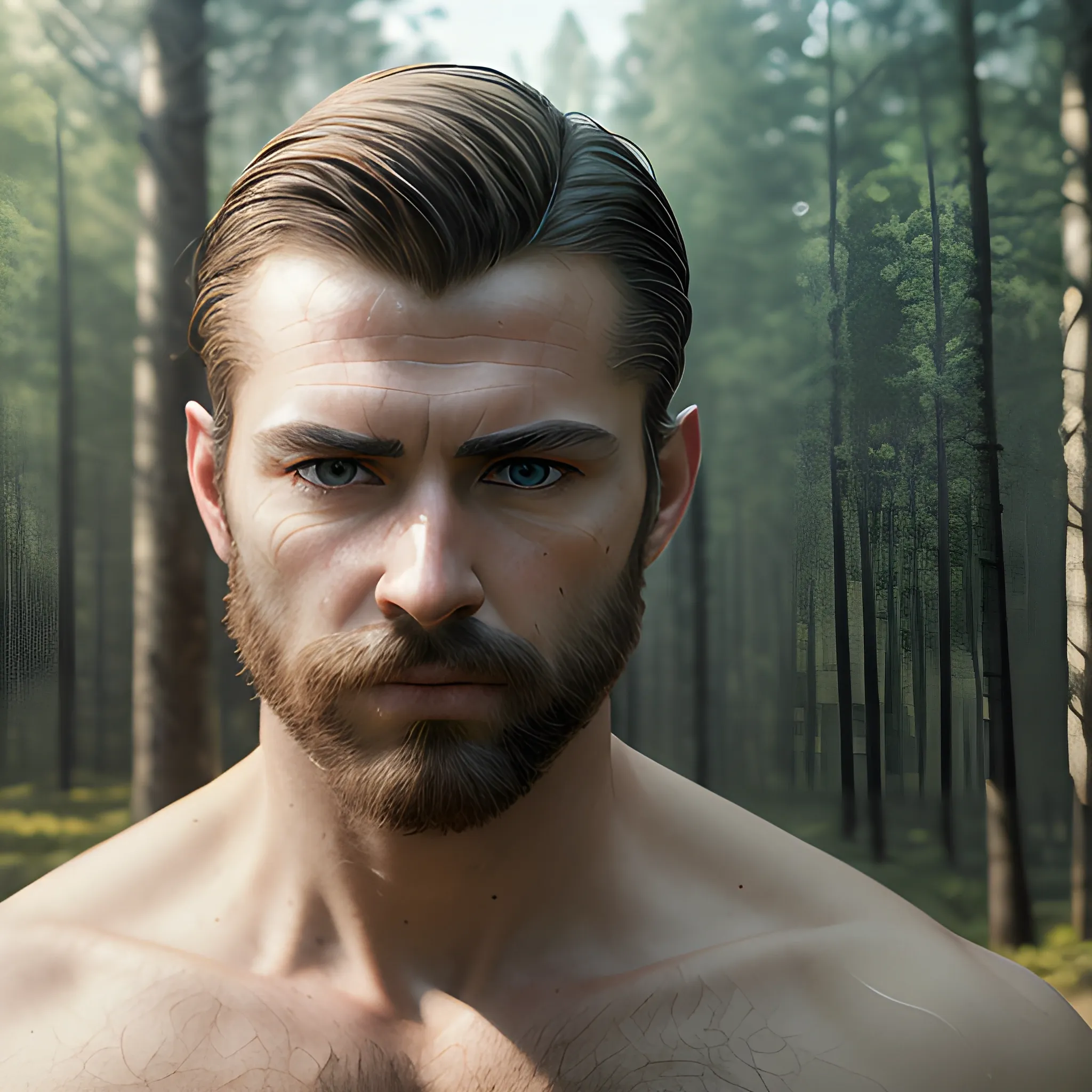 (masterpiece), (extremely intricate:1.3), (realistic), portrait of a man, no beard, the most beautiful in the world, (lightly masculine), (full body), outdoors, intense sunlight, far away forest, professional photograph of a stunning man detailed, sharp focus, dramatic, award winning, cinematic lighting, octane render, unreal engine, volumetrics dtx, (film grain)