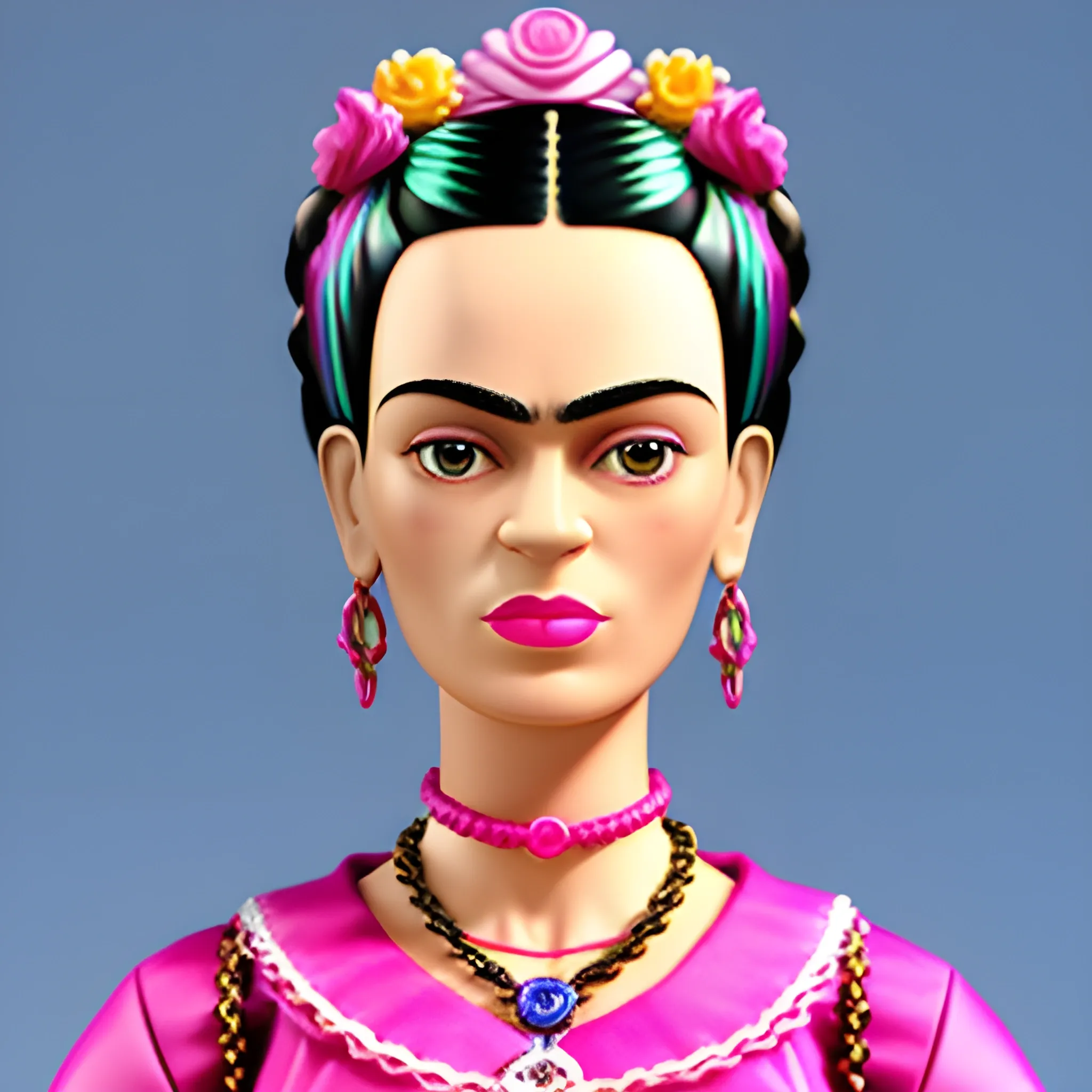 Frida Kahlo  barbie, 3D