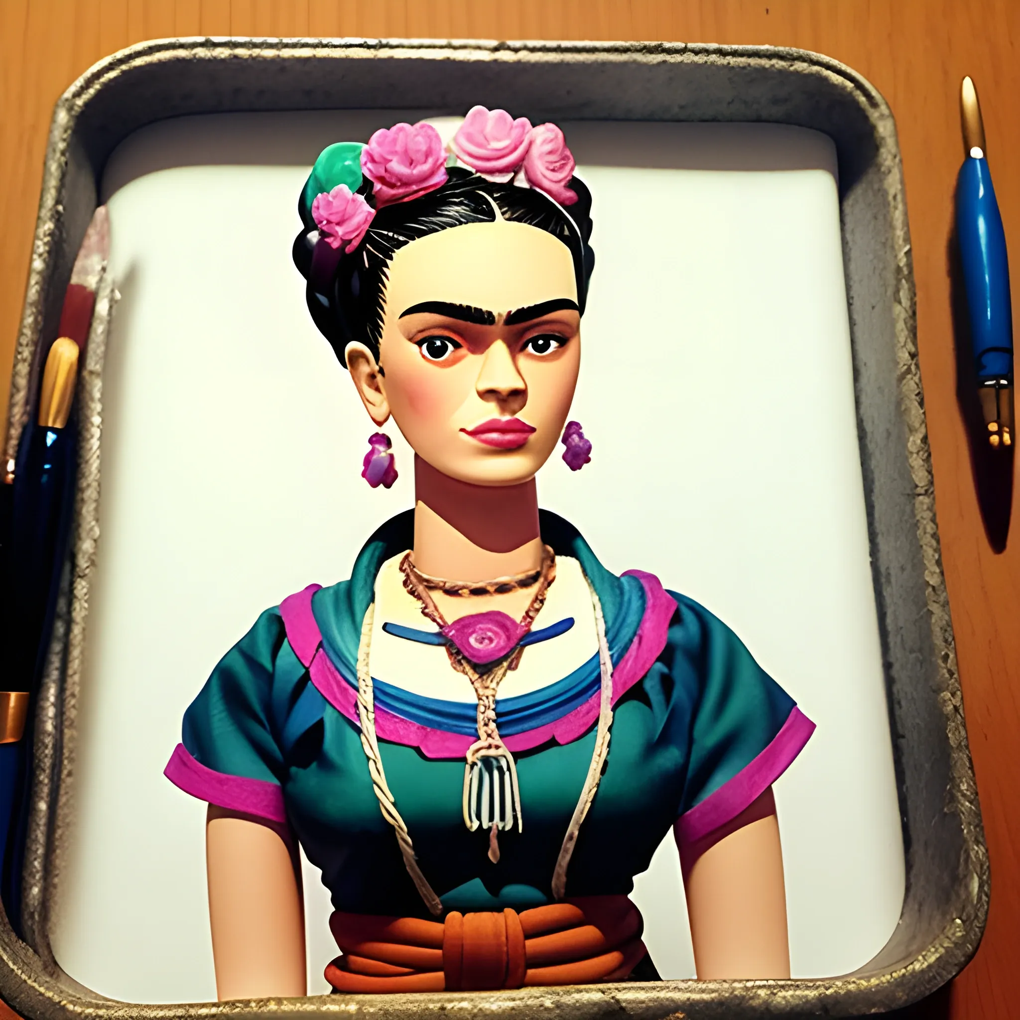 Frida Kahlo barbie, Water Color