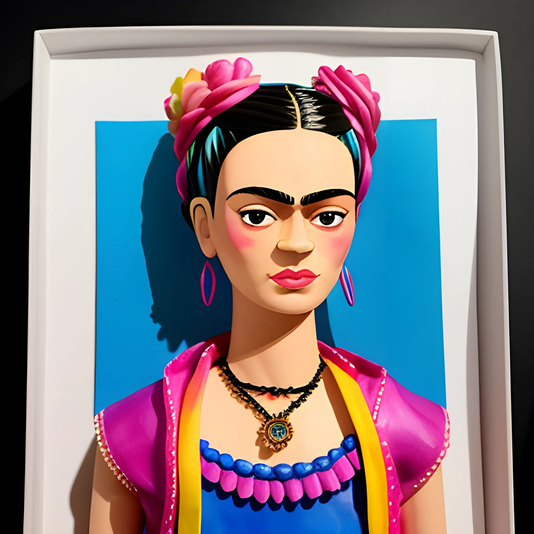 Frida Kahlo, barbie, Water Color,   3D