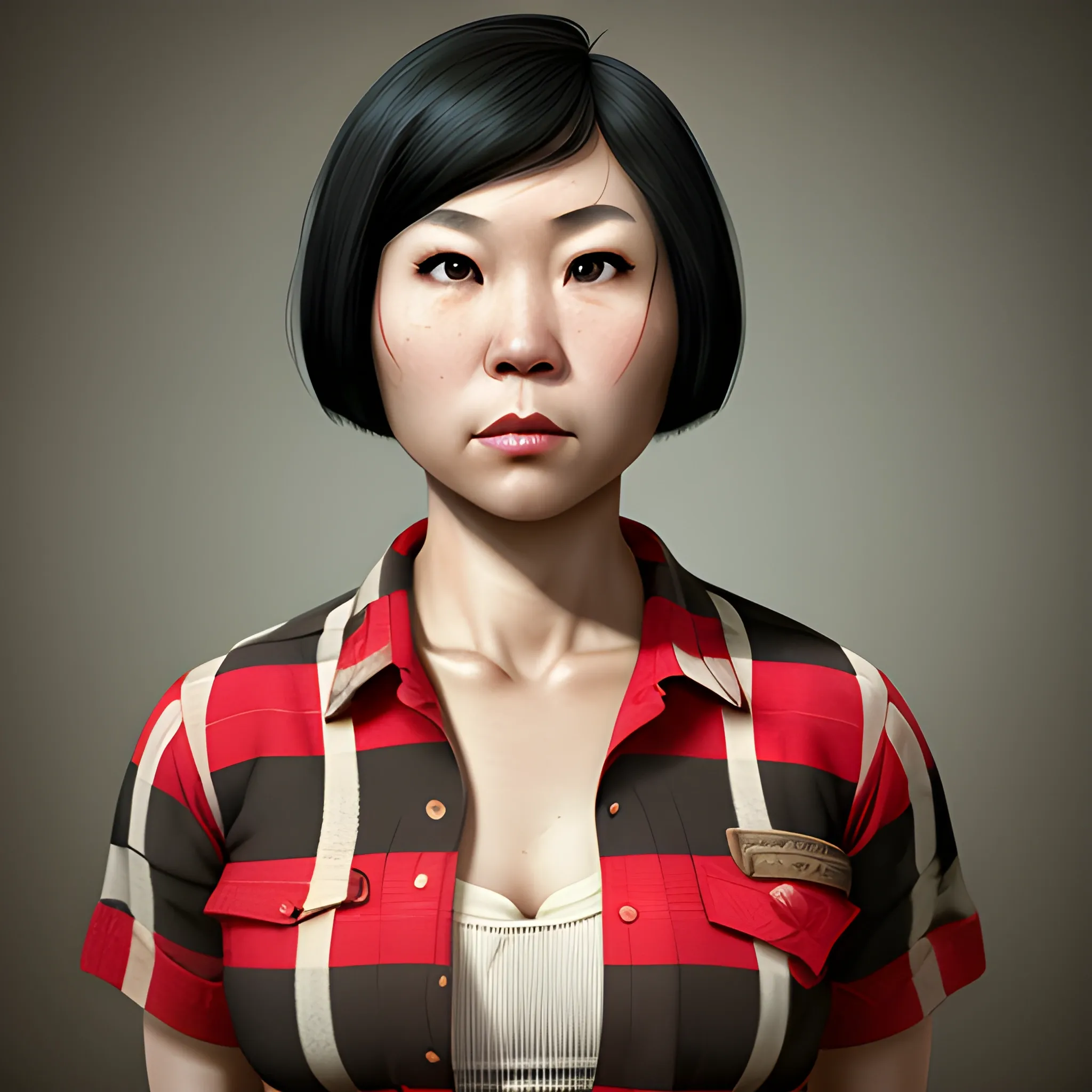 In The Style Of Fallout 1 masterpiece portrait Photography 