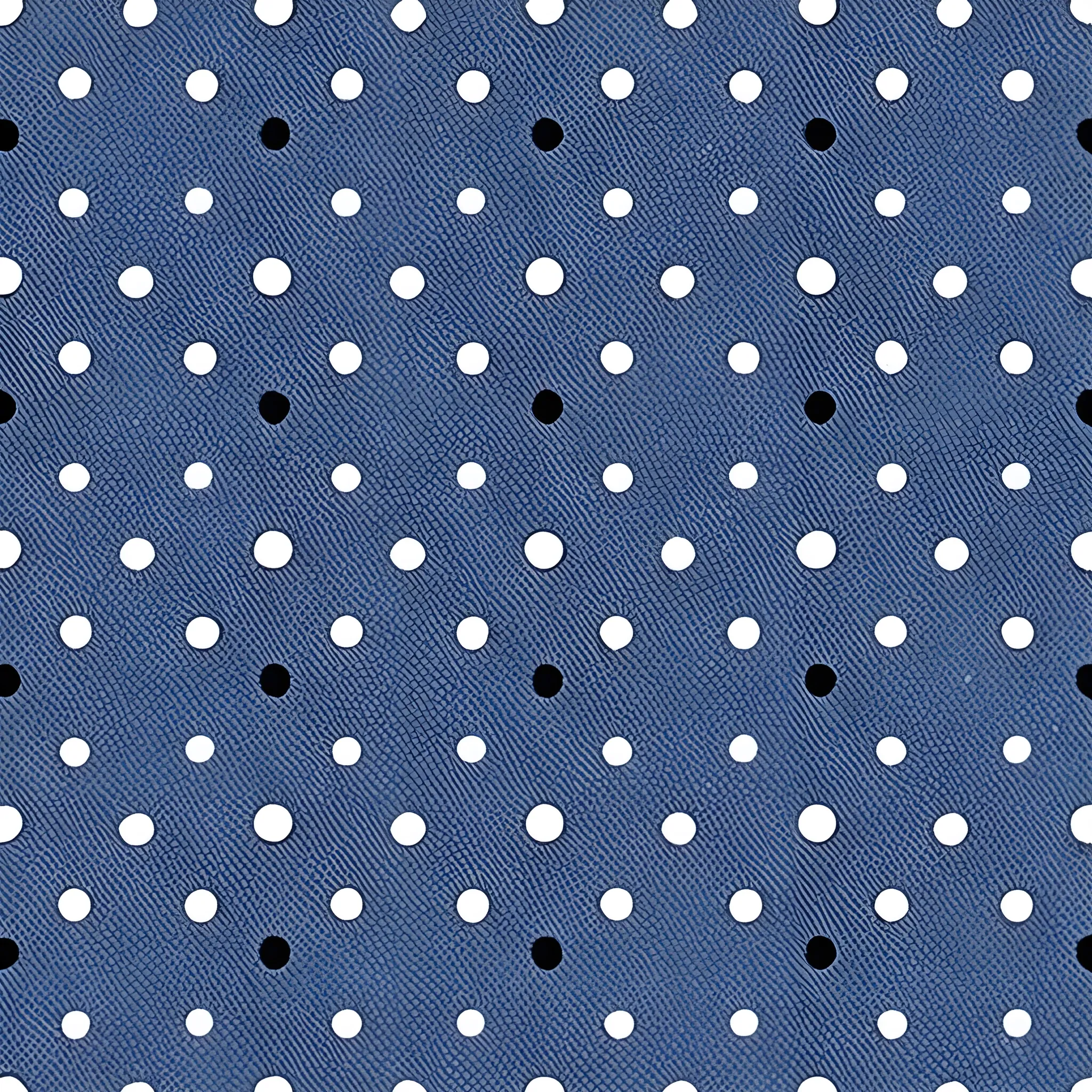 A sheet hanging Midnight blue , with white polka dots (medium sized polka dots)  - 
, 3D  - NO  beds, NO objects, NO people, Pencil Sketch