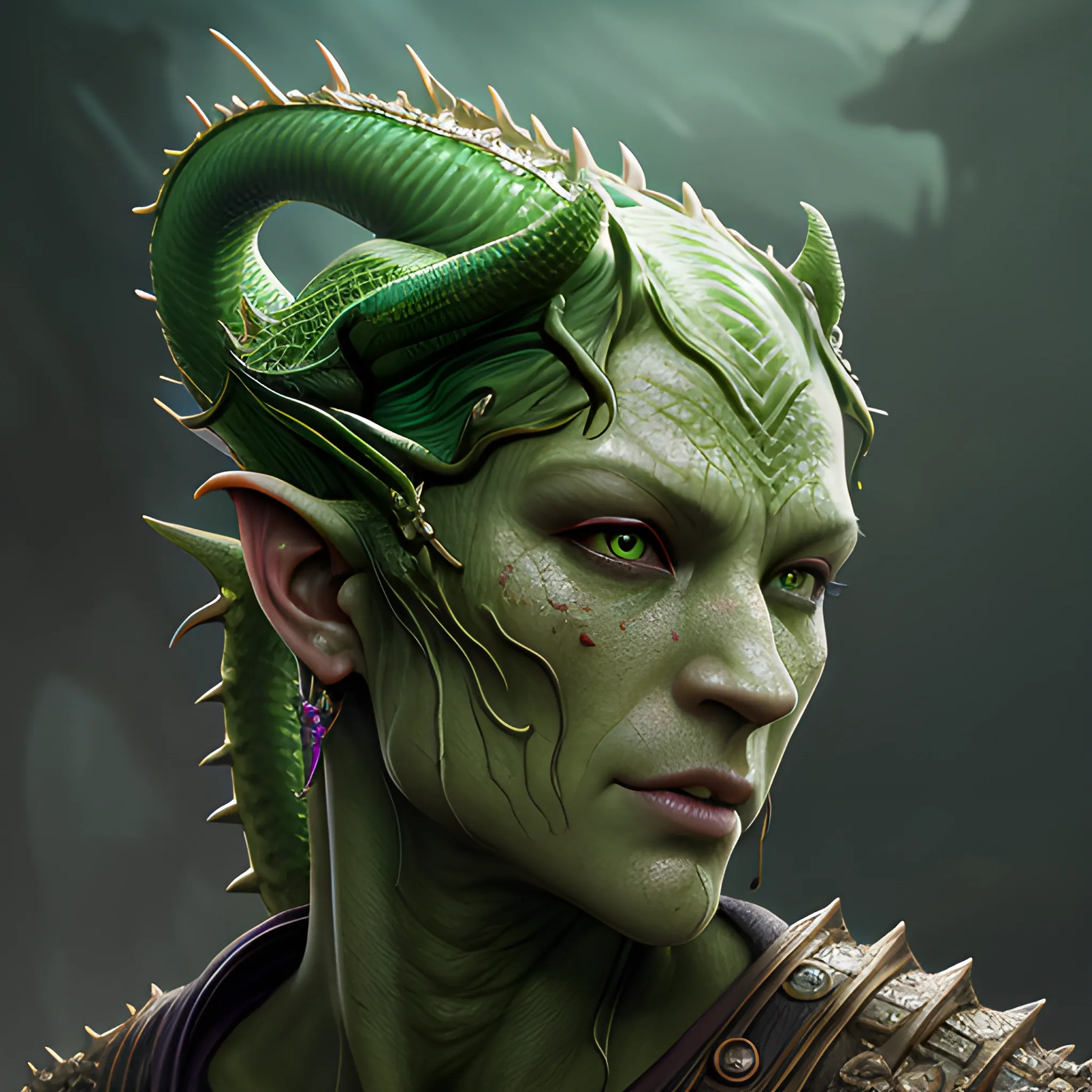 head of green dragon, 8k, high resolution, high quality, photorealistic, hyperrealistic, detailed, detailed matte painting, deep color, fantastical, intricate detail, splash screen, complementary colors, fantasy concept art, 8k resolution trending on Artstation Unreal Engine 5