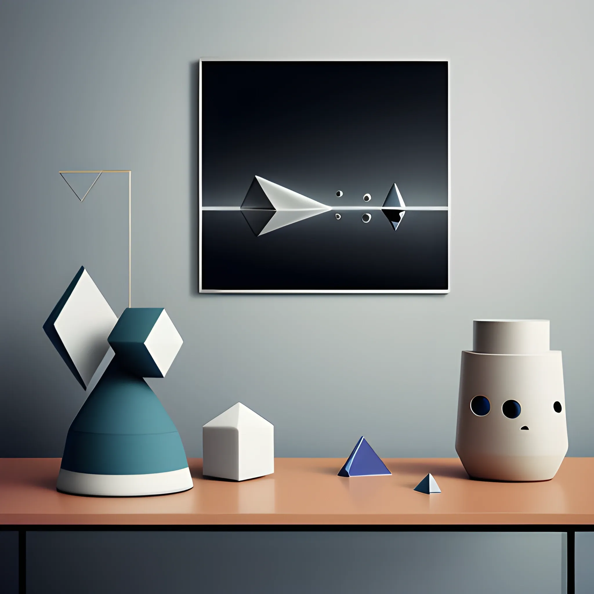 a group of shapes and objects that help us understand and manage our own emotions, as well as the emotions of others reflected in an environment that inspires calm and calm, high resolution 4 k, by artgeem 