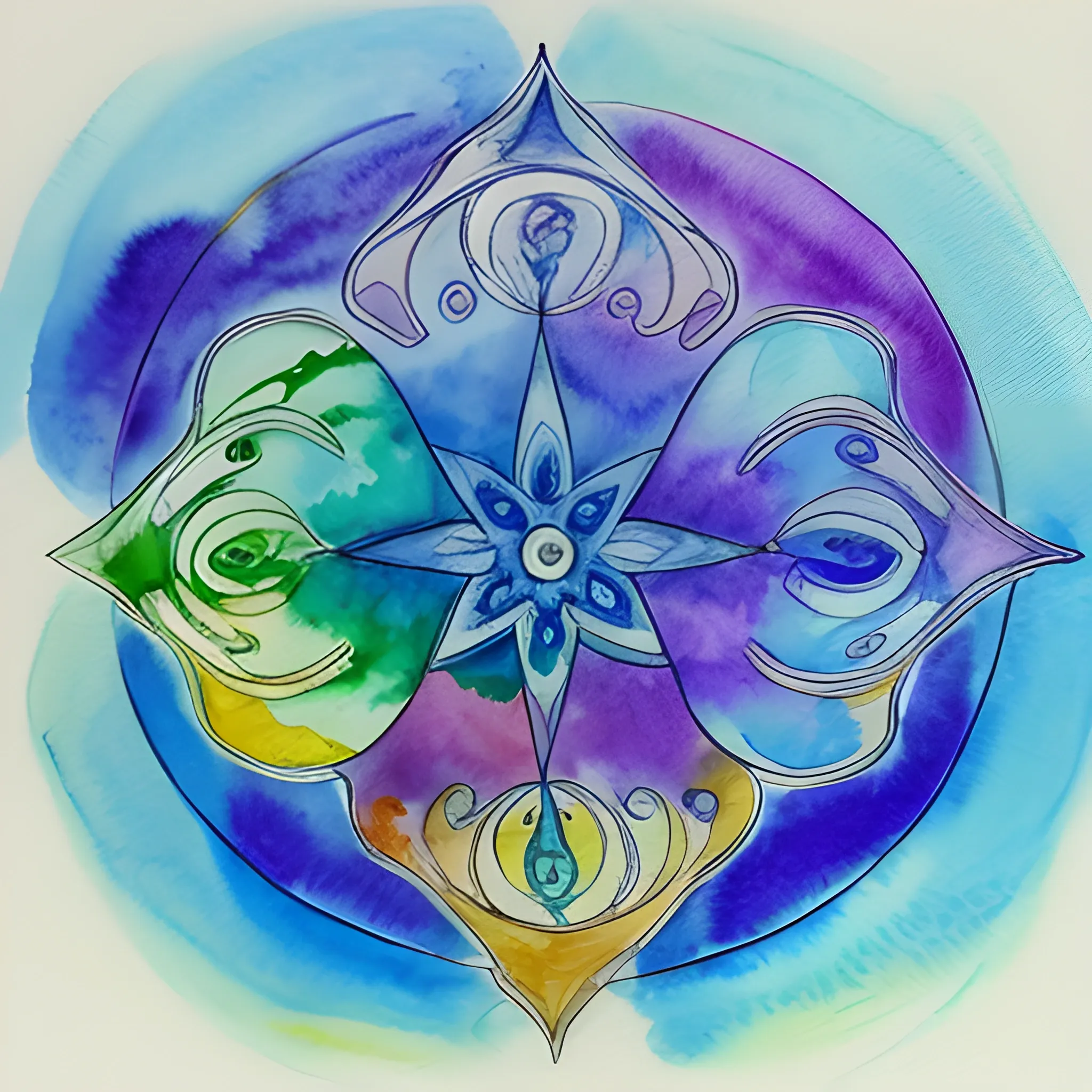 Mental Transmutation, self-awareness, mindfulness, Water Color