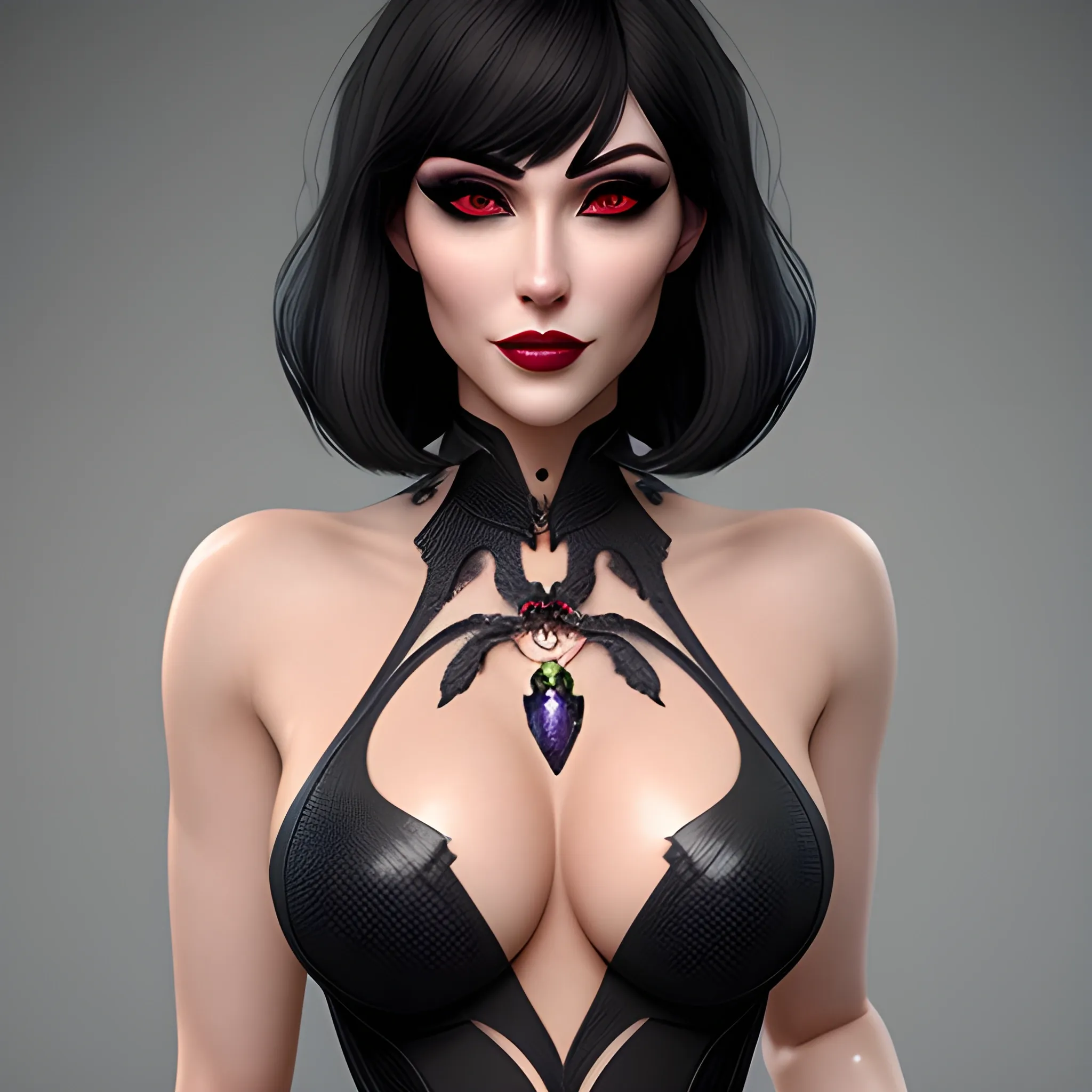 Beautiful girl, high detail, hauntingly beautiful illustration,prefect face, female, snake pupils, cocked eyebrow, mole under mouth, seductive smile, seductive smile, short hair, black hair, blunt bangs, waving, moon, wasteland, moody lighting, (full body), goddess, official art, extremely detailed CG unity 8k wallpaper, highly detailed, upright straddle, vampire, exquisite facial features, Panorama,Beautiful Body,masterpiece, best quality, beautiful girl with beautiful sensuous eyes, sensuous smile, light makeup, photorealistic face, detailed skin, Wearing sexy dress , areola, moles, public,full body,Non head portrait,Non close-up