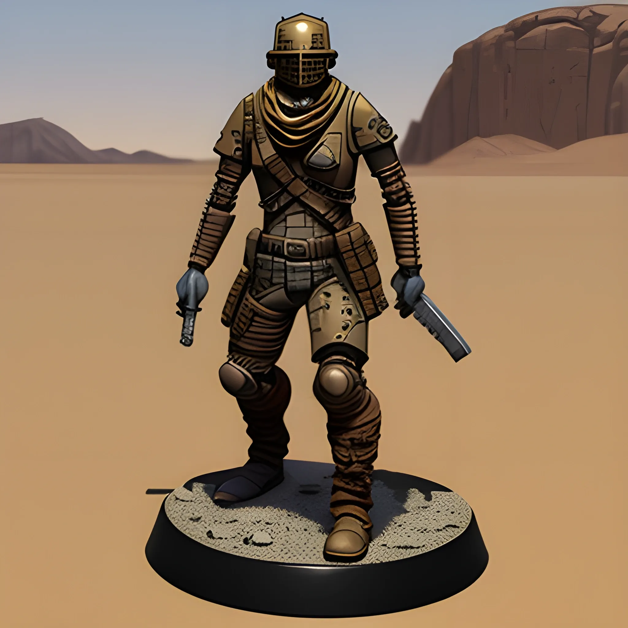 Fallout Desert Ranger D&D Warforged - Arthub.ai