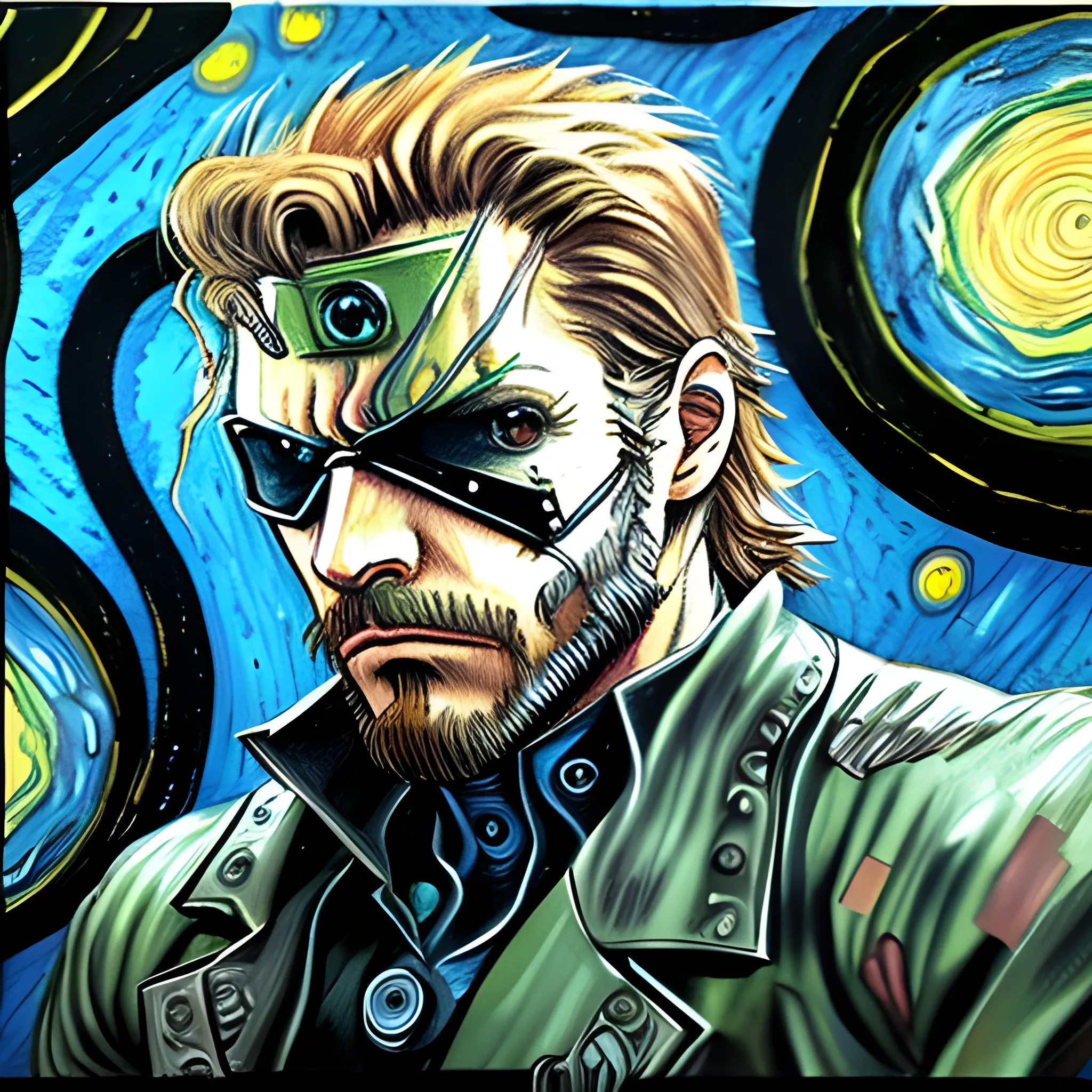 snake 3d Colored Art Drawing