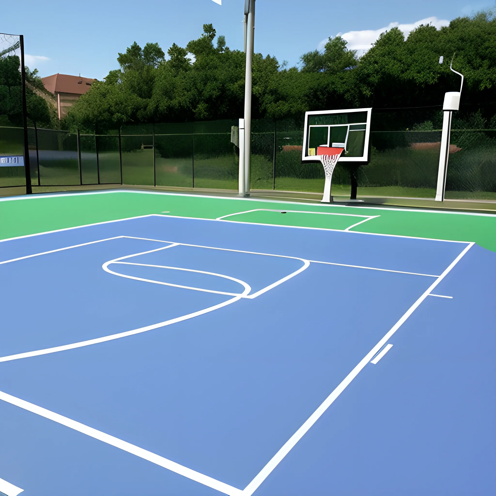 a basketball court