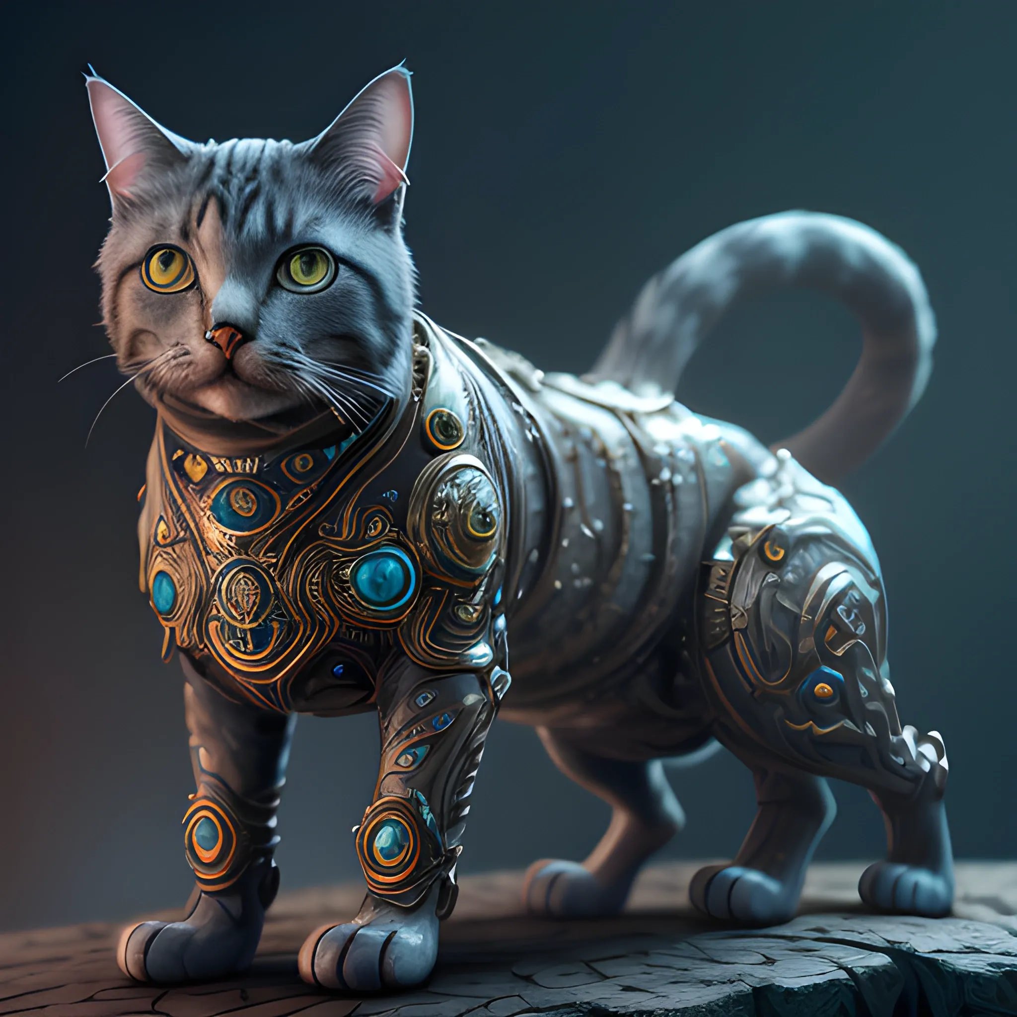 cat head, male, dices, full body view, 8k, high resolution, high quality, photorealistic, hyperealistic, detailed, detailed matte painting, deep color, fantastical, intricate detail, splash screen, complementary colors, fantasy concept art, 8k resolution trending on Artstation Unreal Engine 5