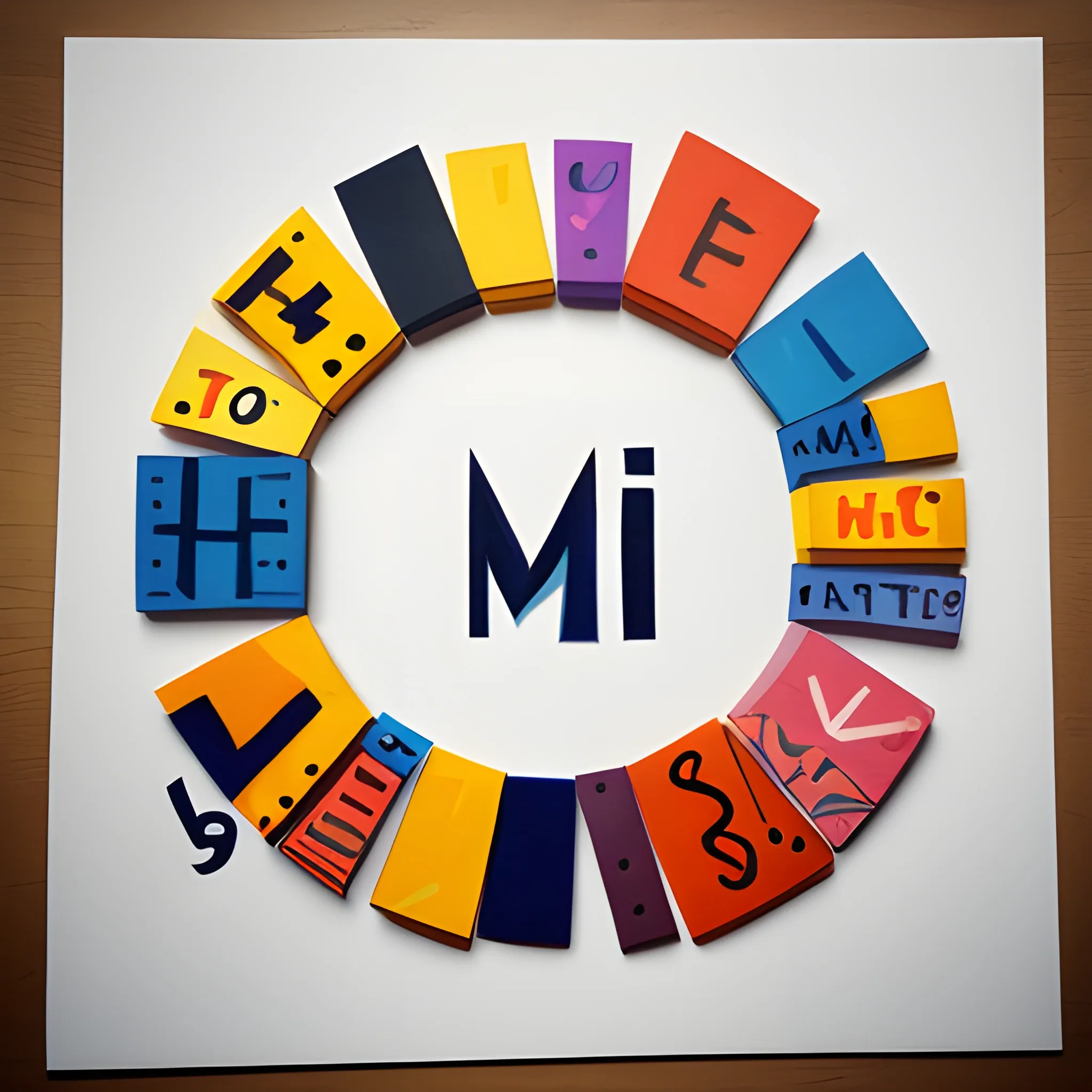 make art with using the letter M and the letter K in the same style as ascher