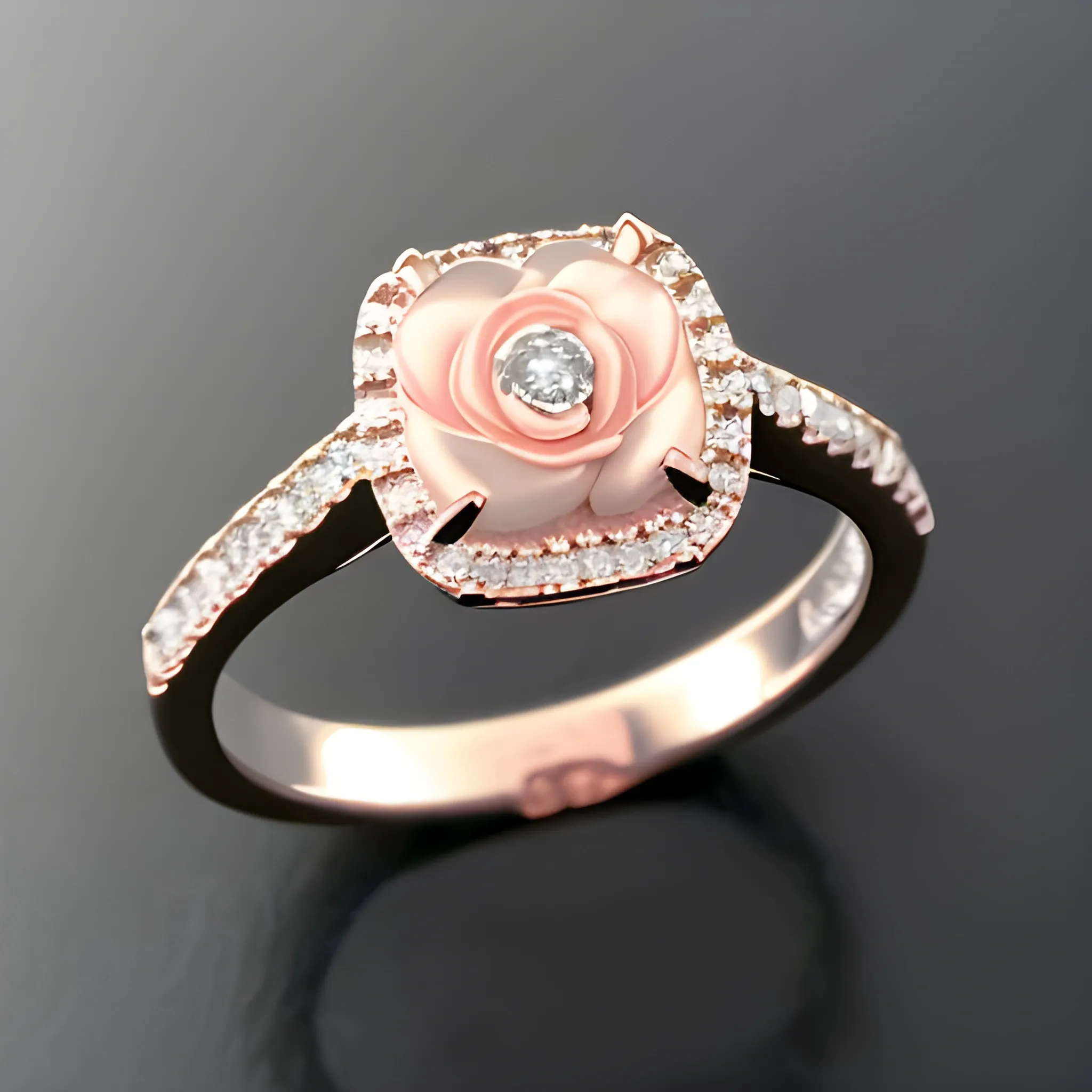 maak een promotie foto van deze ring BLUSH 1133WZI WITGOUDEN RING MET ZIRKONIA waar de ring goed zichtbaar is.