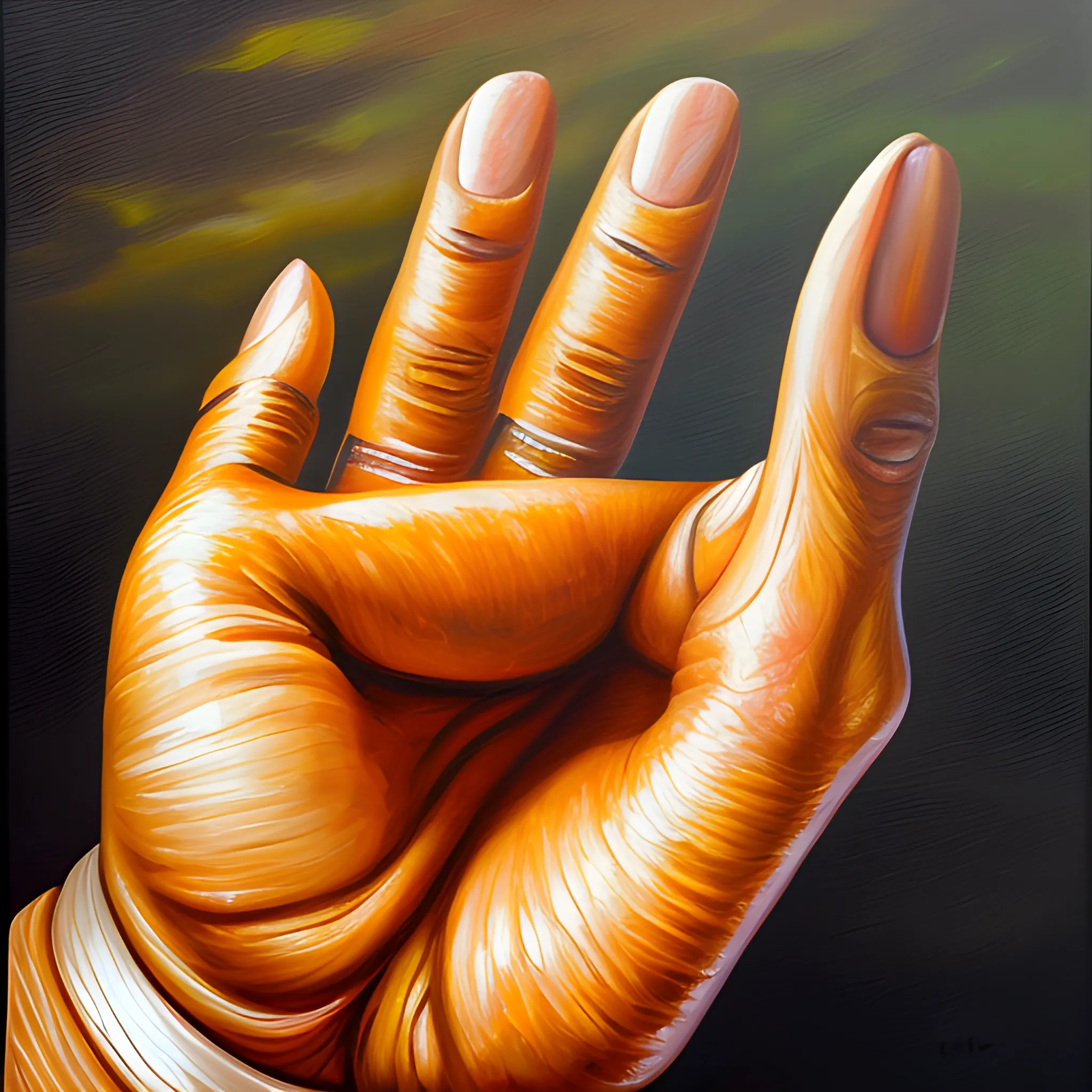 hand in mudra, Oil Painting, realistic, human