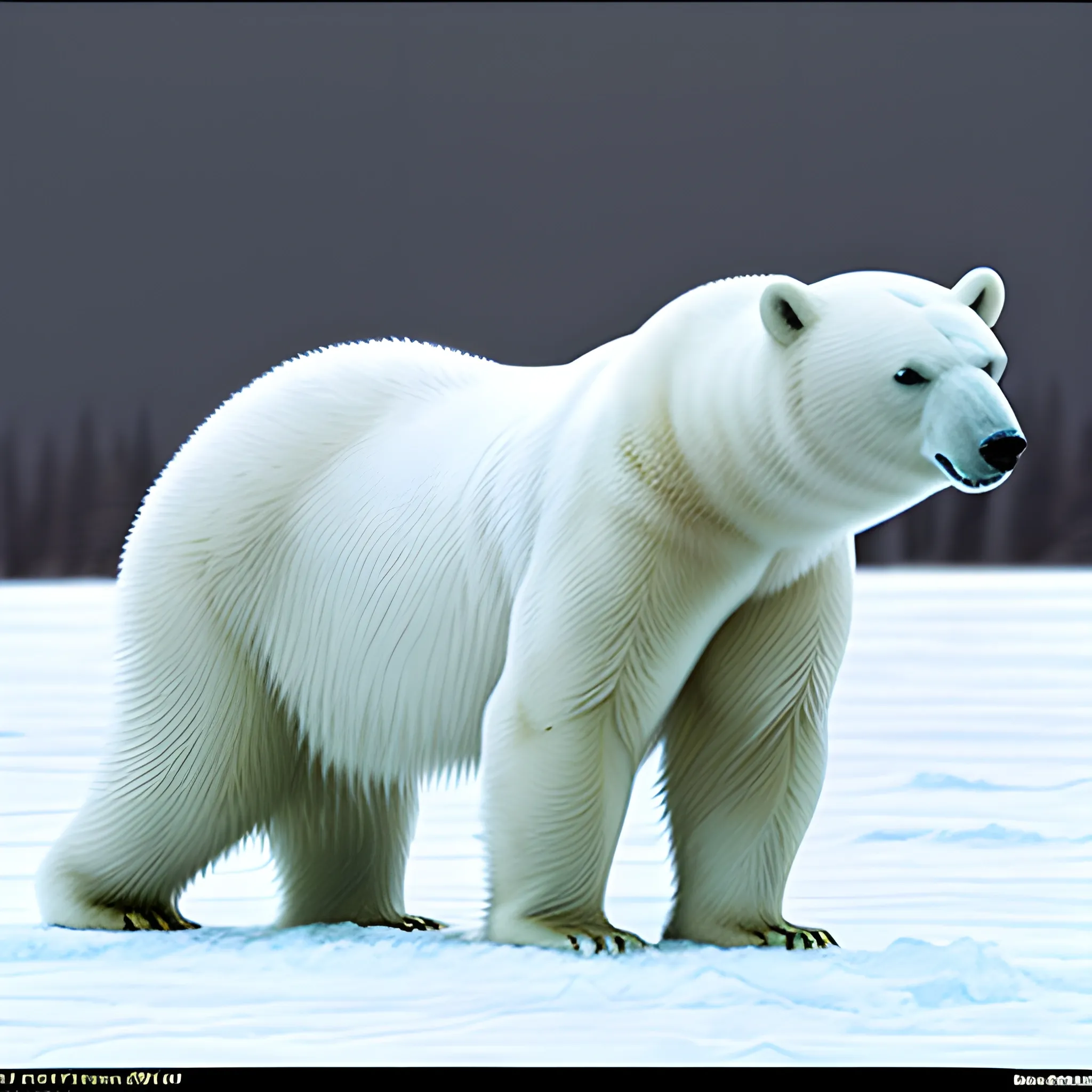 polar bear, Cartoon，furry male