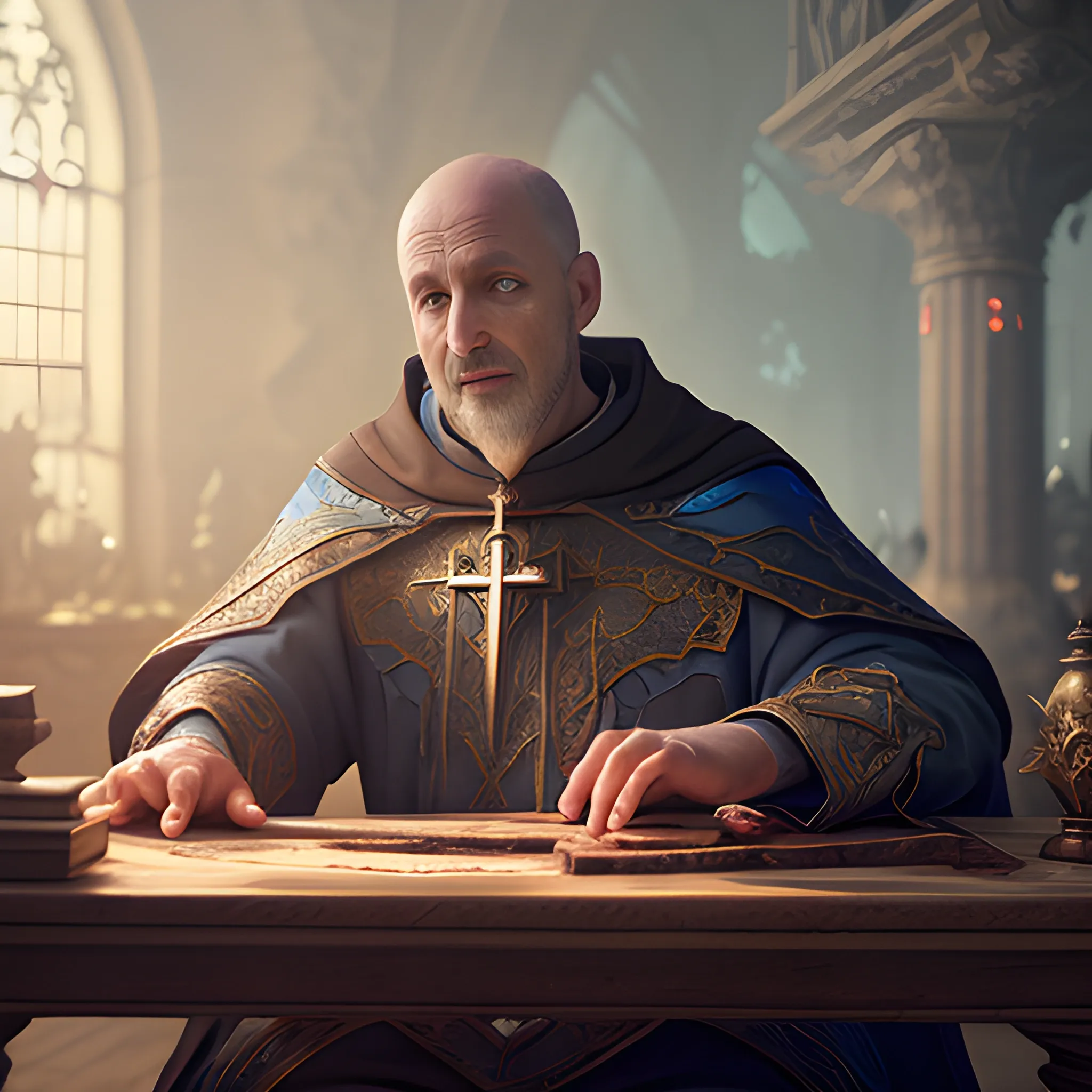 magic healing, priest is healing injured person, 8k, high resolution, high quality, insane detailed, detailed, detailed matte painting, deep color, fantastical, intricate detail, splash screen, complementary colors, fantasy concept art, 8k resolution trending on Artstation Unreal Engine 5