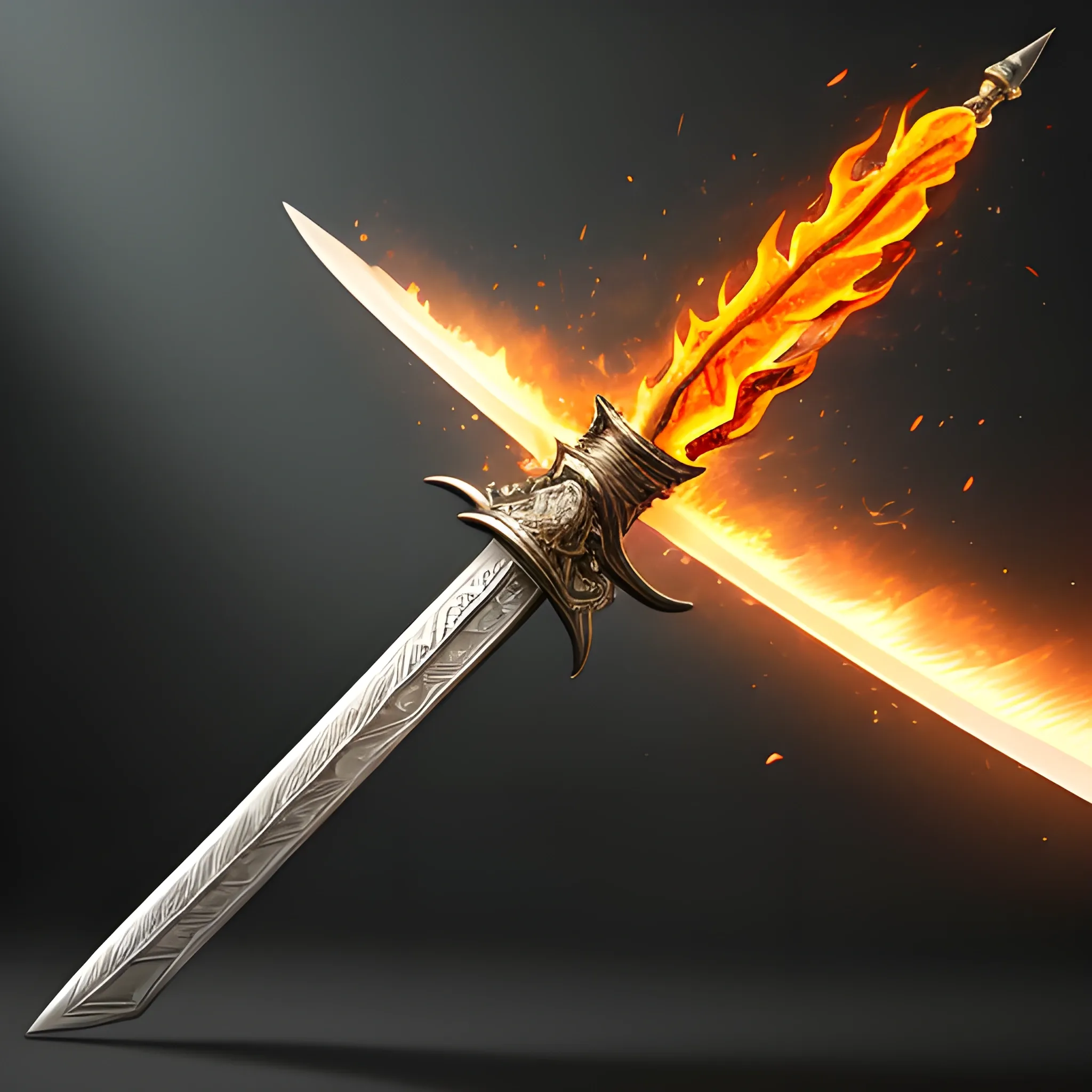 fire sword, 8k, high resolution, high quality, detailed, photore ...