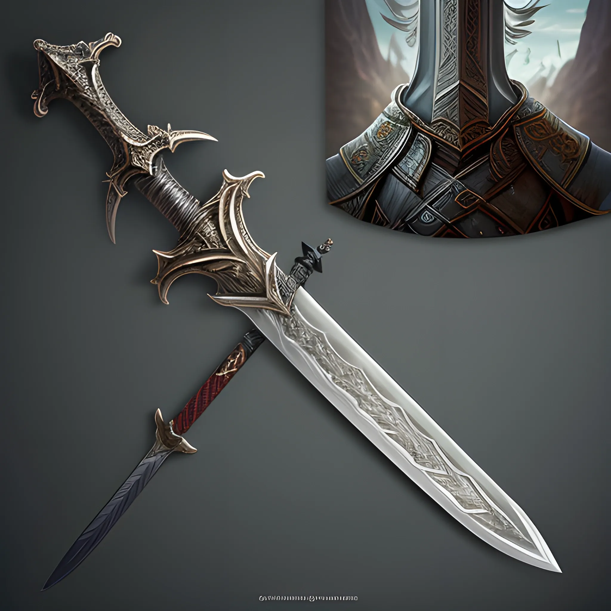 normal long sword, 8k, high resolution, high quality, detailed, photorealistic, hyperrealistic, high fantasy,