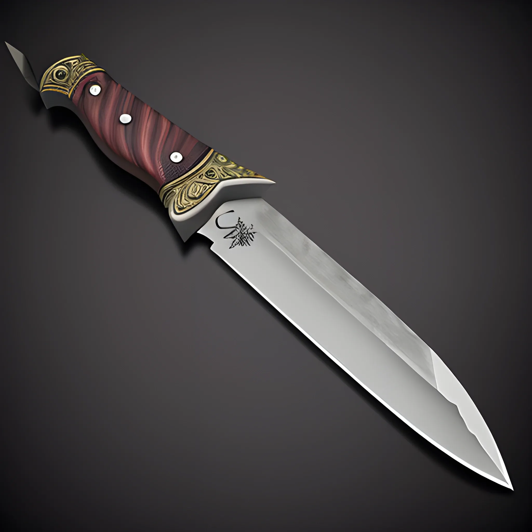 simple knife, simple dagger, 8k, high resolution, high quality, detailed