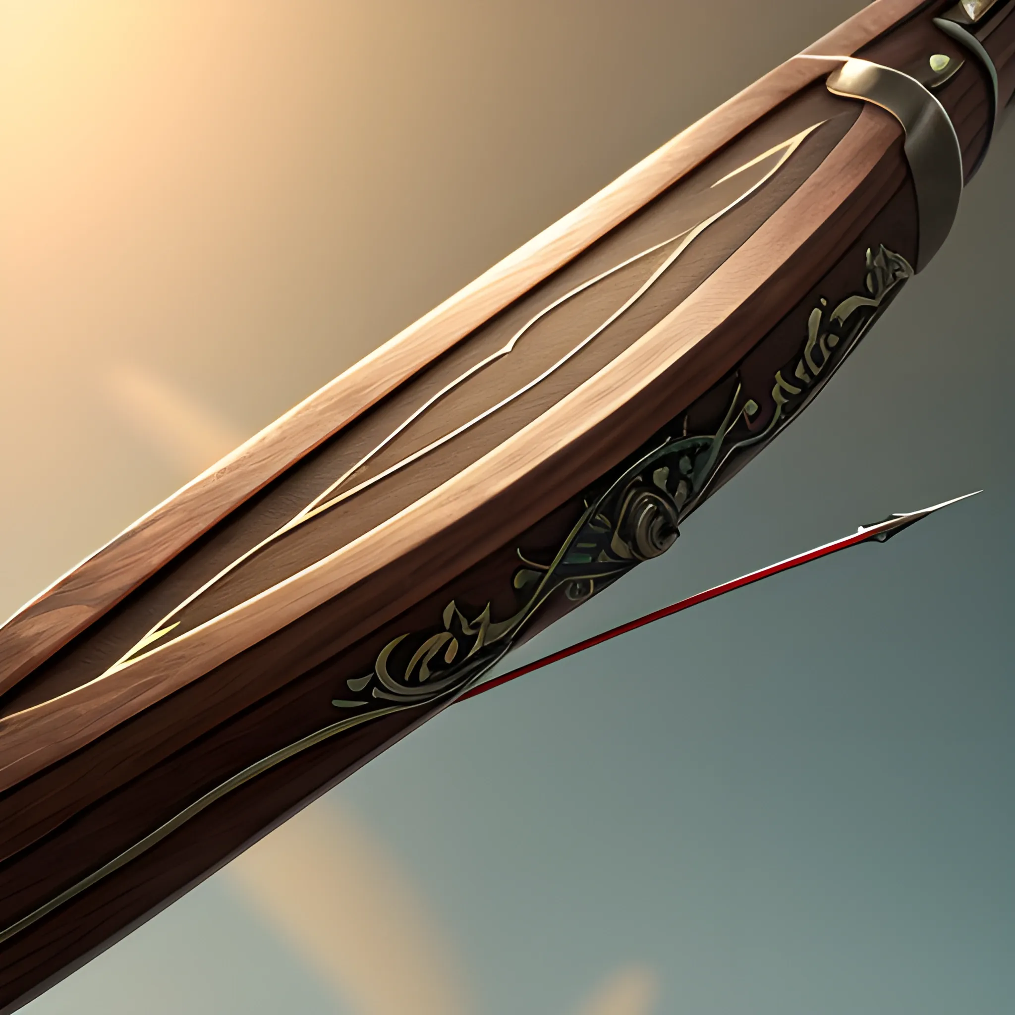 magic longbow, 8k, high resolution, high quality, detailed