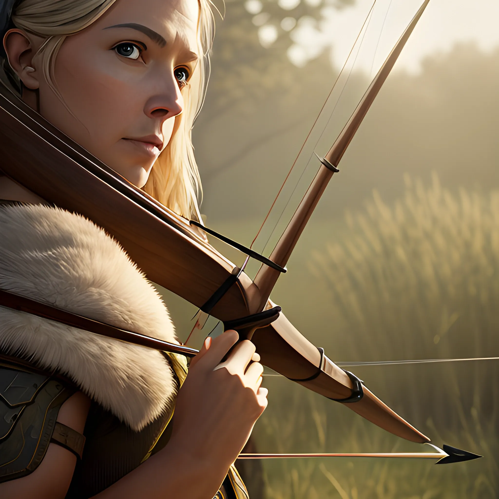 longbow and arrows, 8k, high resolution, high quality, detailed, photorealistic, hyperrealistic