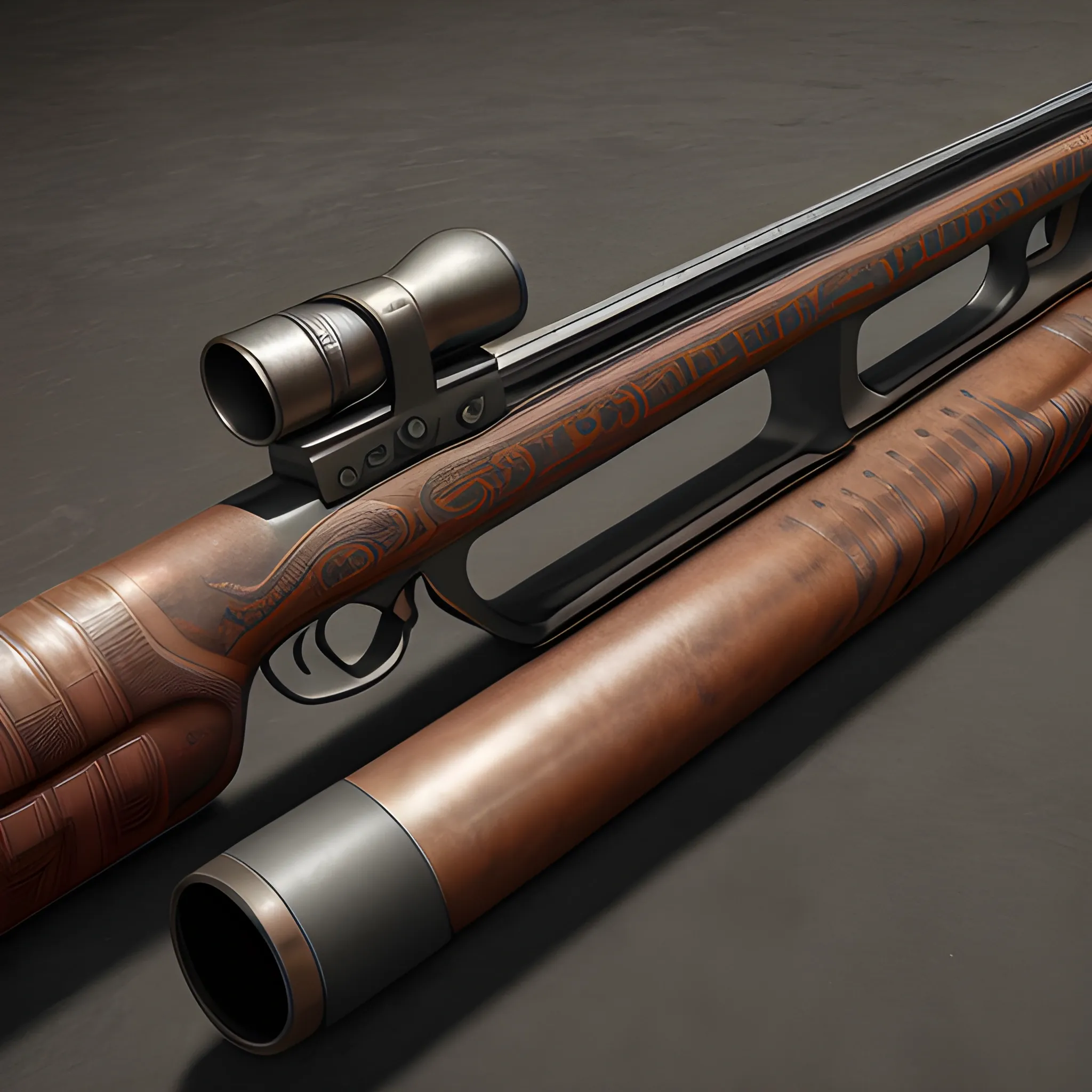 shotgun, 8k, high resolution, high quality, detailed, photorealistic, hyperrealistic