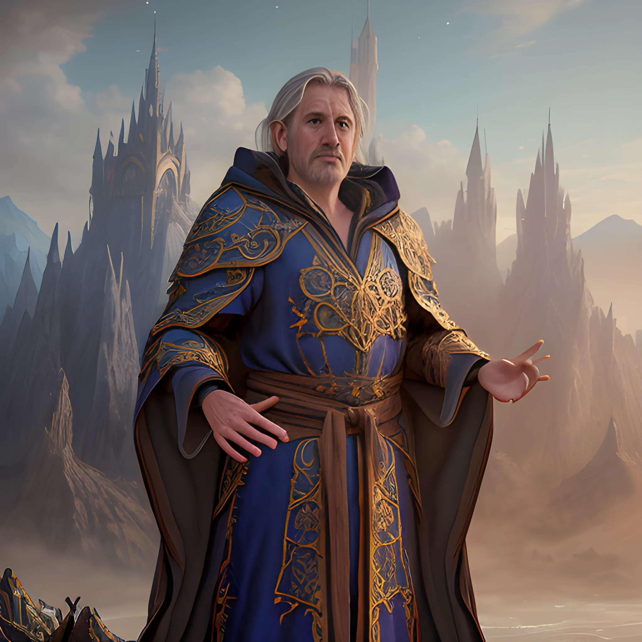 magic robe, sorcerrer robe, high fantasy, 8k, high resolution, high quality, photorealistic, hyperrealistic, detailed, detailed matte painting, deep color, fantastical, intricate detail, splash screen, complementary colors, fantasy concept art, 8k resolution trending on Artstation Unreal Engine