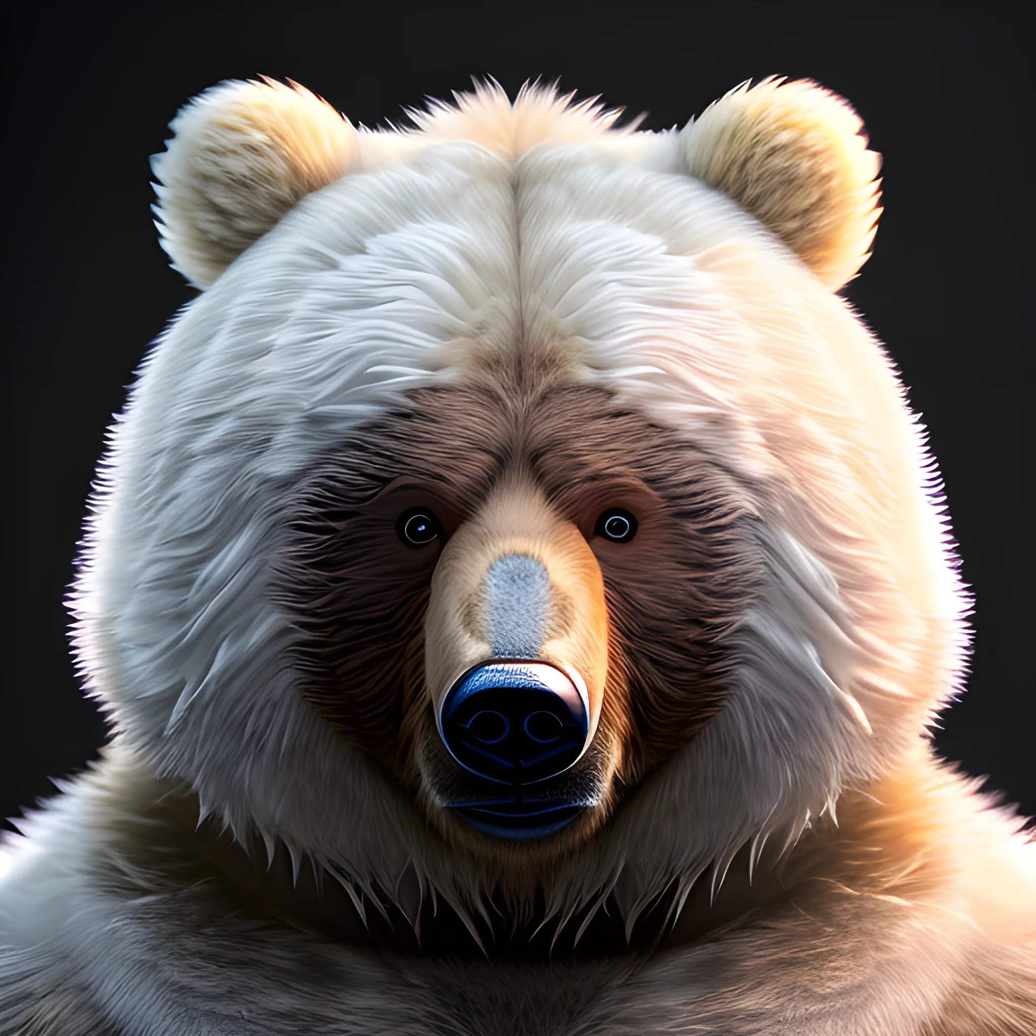 furry, bear,masterpiece, best quality, absurd res, maximum detail, intricately detailed, highly detailed, cinematic atmospheric lighting, UHD, 8K, highly detailed facial features, (furry, anthro, detailed fur, white fur), BREAK, 1boy, furry, anthro, bear, solo, Cartoon,full view