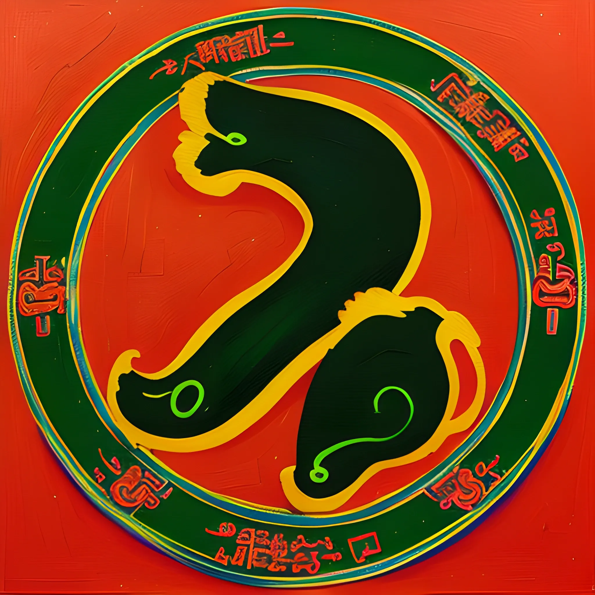 Taomengbang  logo, Oil Painting