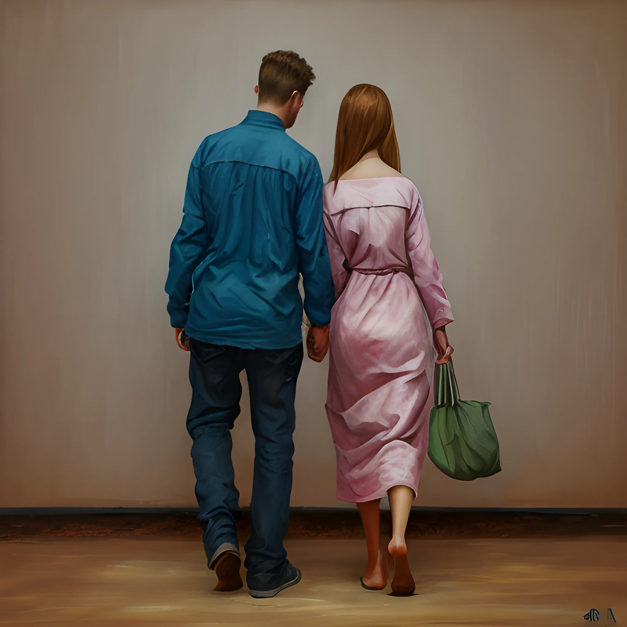 protection in a relationship, 4k, Oil Painting