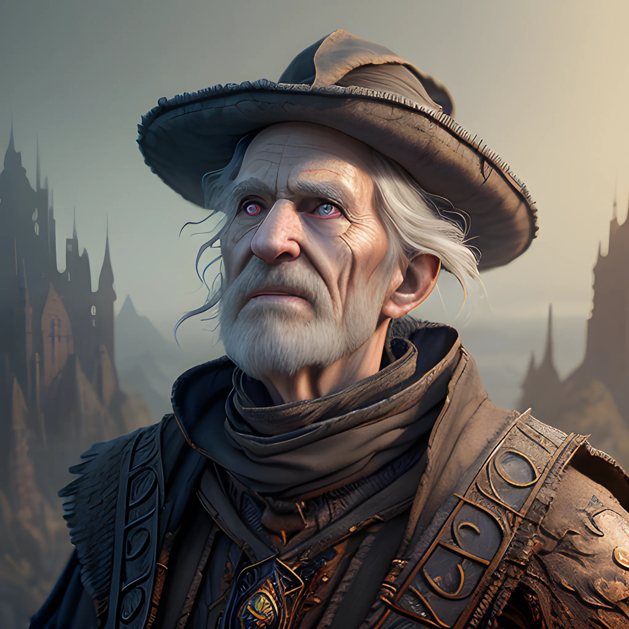 old sorcerer is writiing in the book, view above waist, 8k, high resolution, high quality, photorealistic, hyperrealistic, detailed, detailed matte painting, deep color, fantastical, intricate detail, splash screen, complementary colors, fantasy concept art, 8k resolution trending on Artstation Unreal Engine