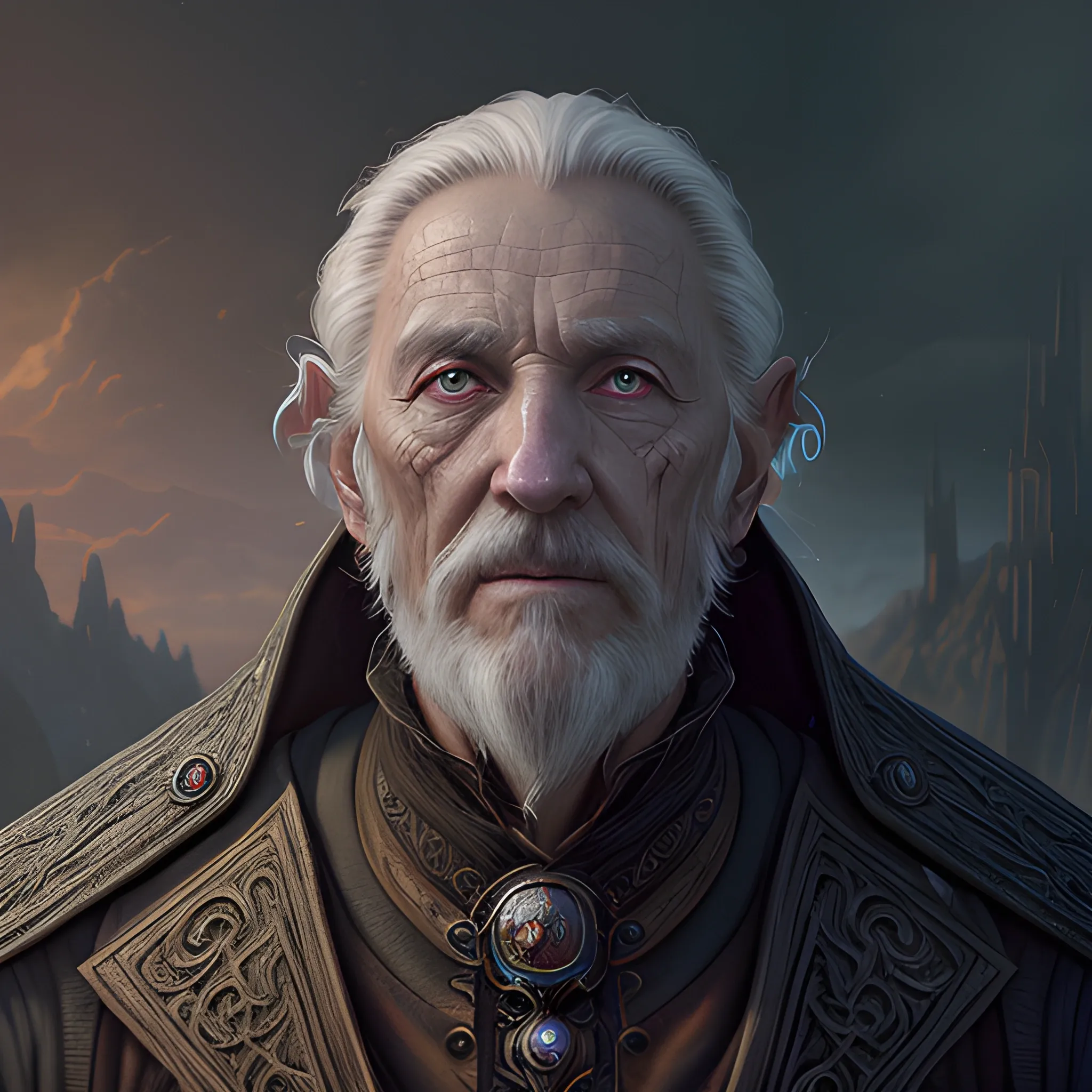 old sorcerer is writiing in the book, view above waist, 8k, high resolution, high quality, photorealistic, hyperrealistic, detailed, detailed matte painting, deep color, fantastical, intricate detail, splash screen, complementary colors, fantasy concept art, 8k resolution trending on Artstation Unreal Engine