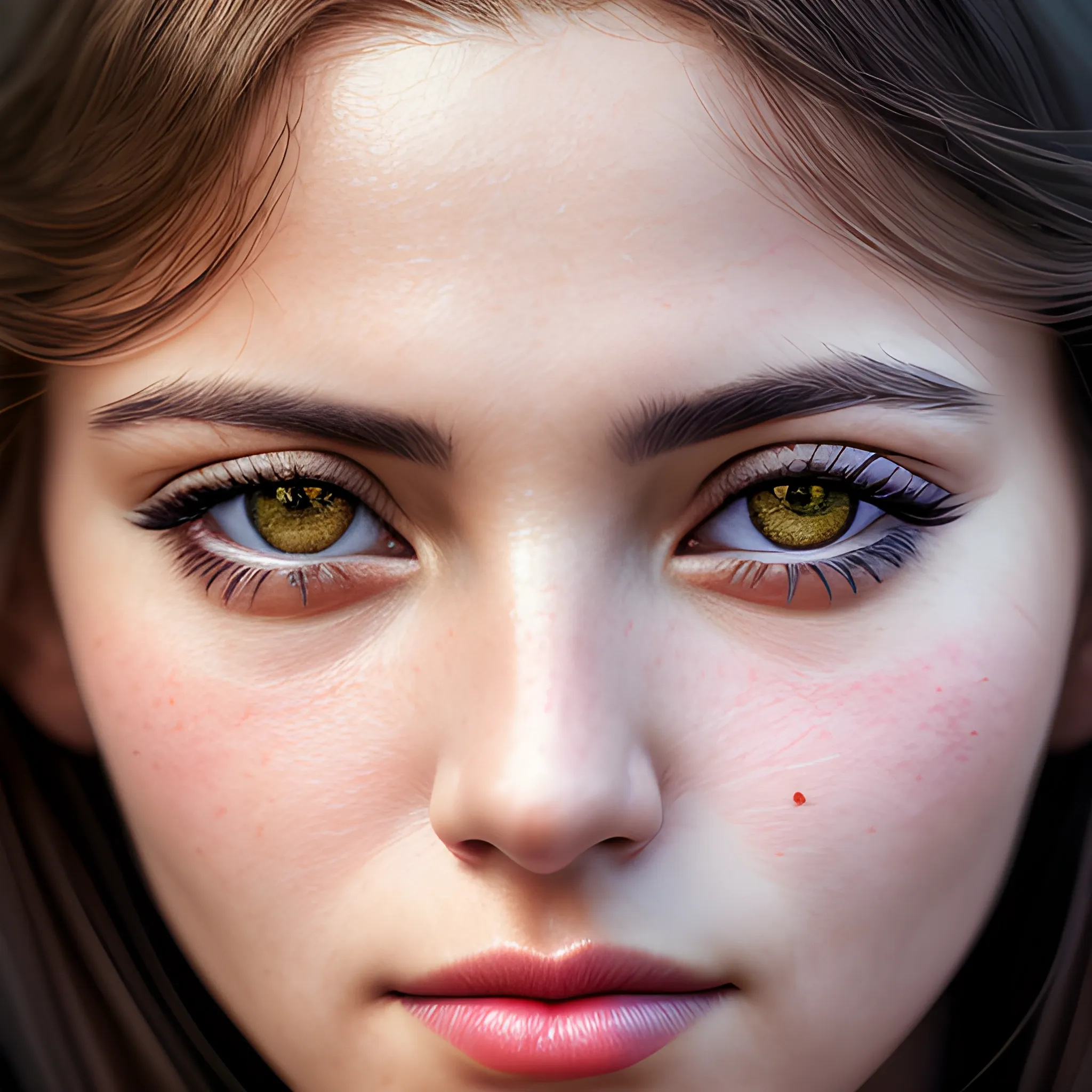 Close up portrait of beautiful woman, Exquisite detail, 30 - megapixel, 4k, 85 - mm - lens, sharp - focus, f: 8, ISO



