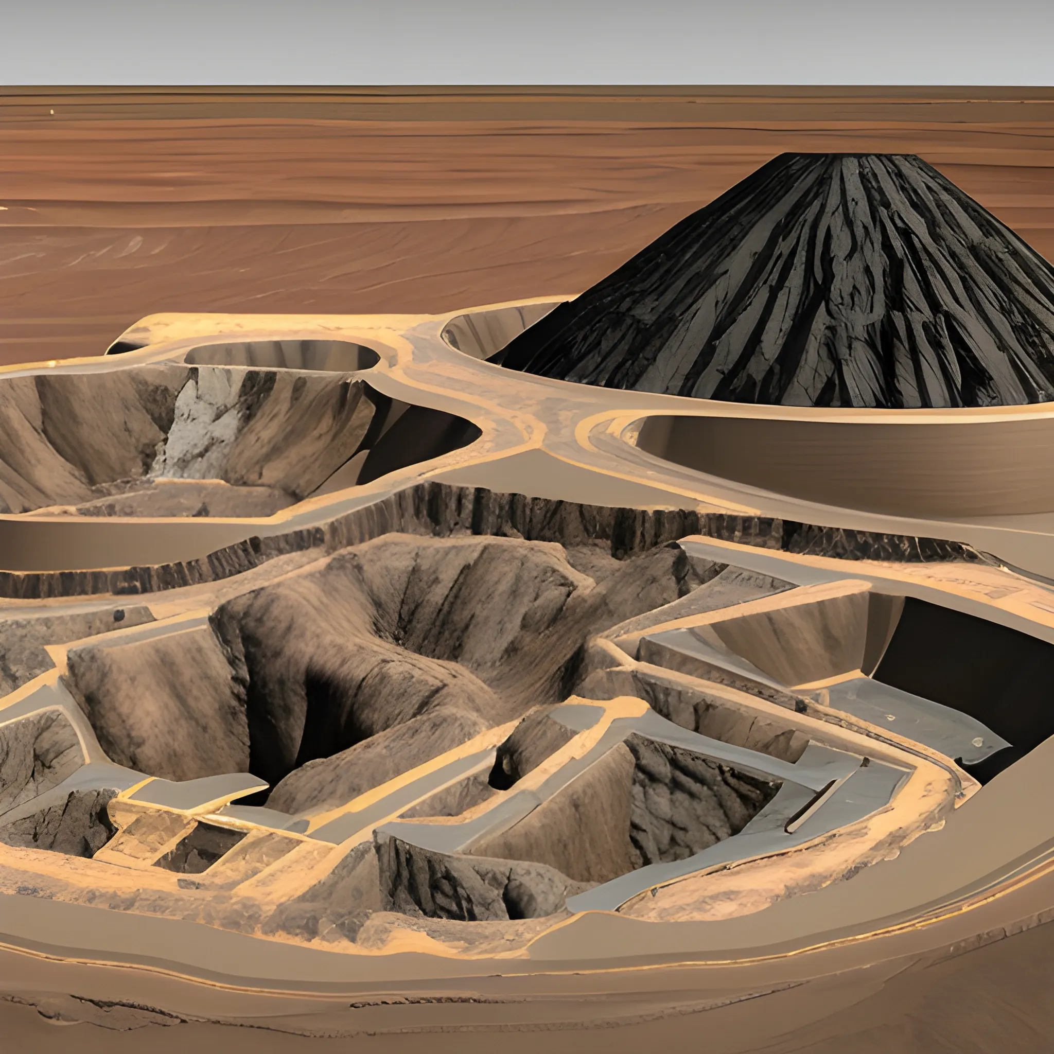 3D representation of the dark side of Africa's mining industry on the political side