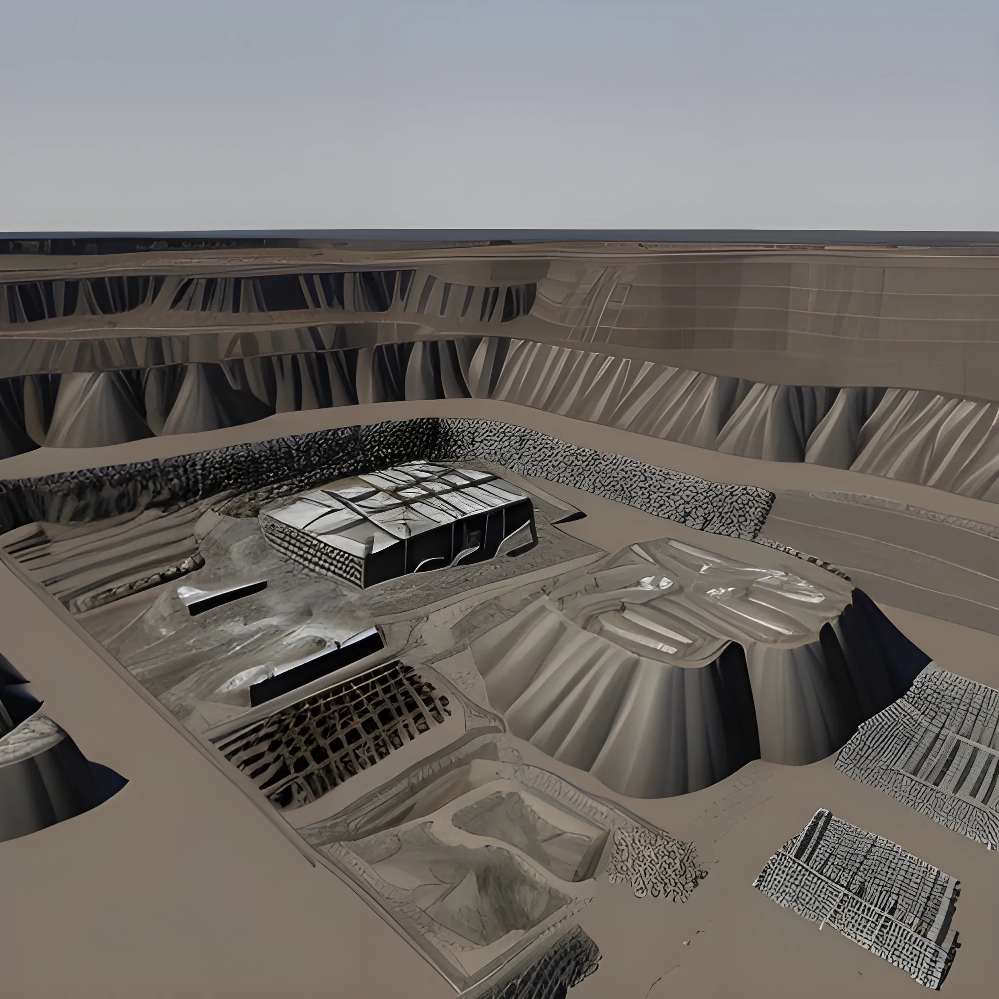 3D obj file of the dark side of Africa's mining industry on the political side