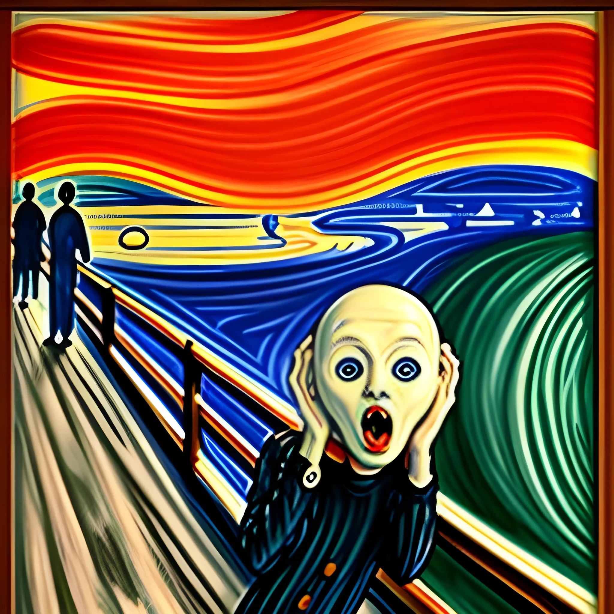 The Scream , in real life