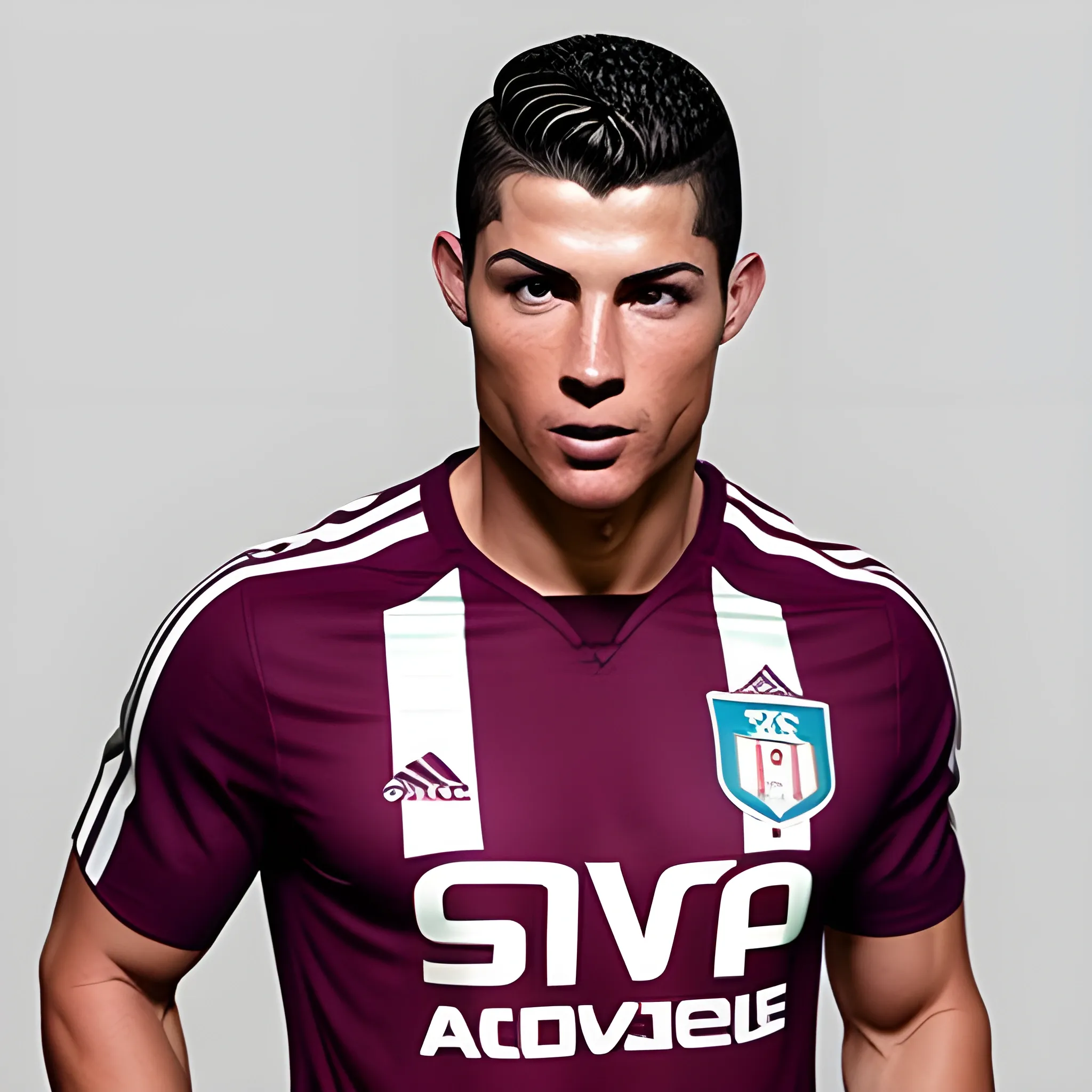 cristiano con la camiseta del deportivo saprissa, Trippy