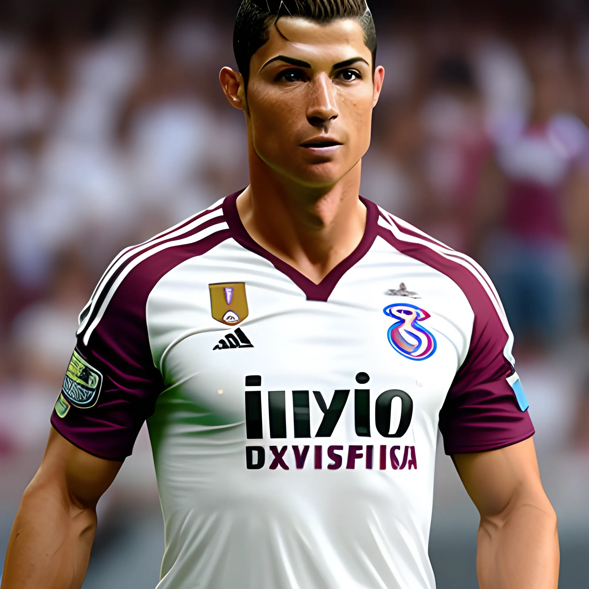 cristiano con la camiseta del deportivo saprissa de costa rica