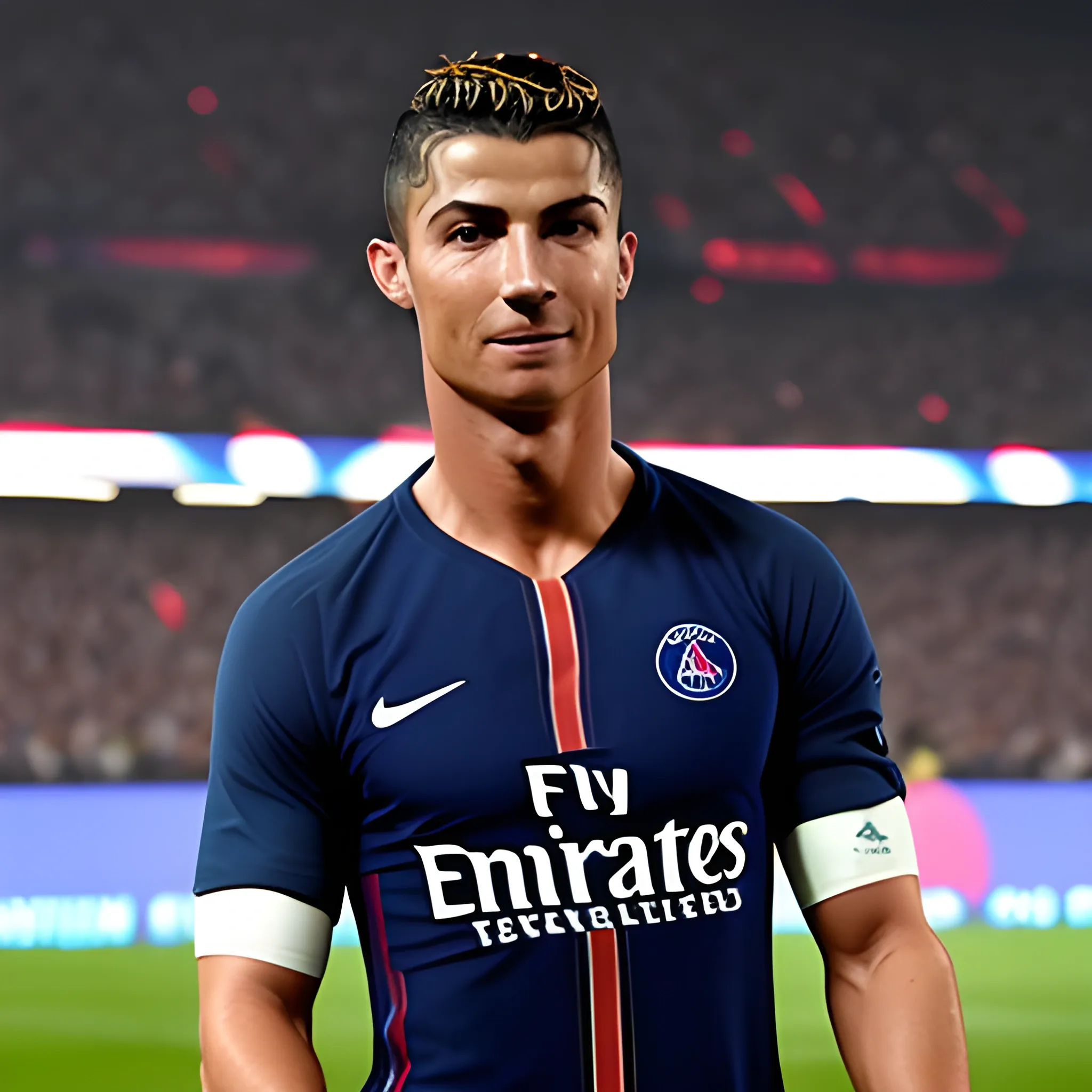 cristiano con la camiseta del psg